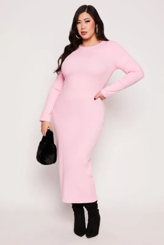 Plus Size Daisy Long Sleeve Maxi Dress sold by Rainbow