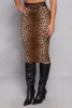 Iris Leopard Print Midi Skirt sold by Rainbow