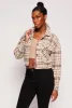 Cropped Plaid Shacket sold by Rainbow