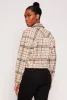 Cropped Plaid Shacket sold by Rainbow