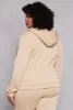 Plus Size Fleece Lined Zip Front Hoodie sold by Rainbow