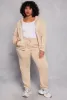 Plus Size Fleece Lined Zip Front Hoodie sold by Rainbow