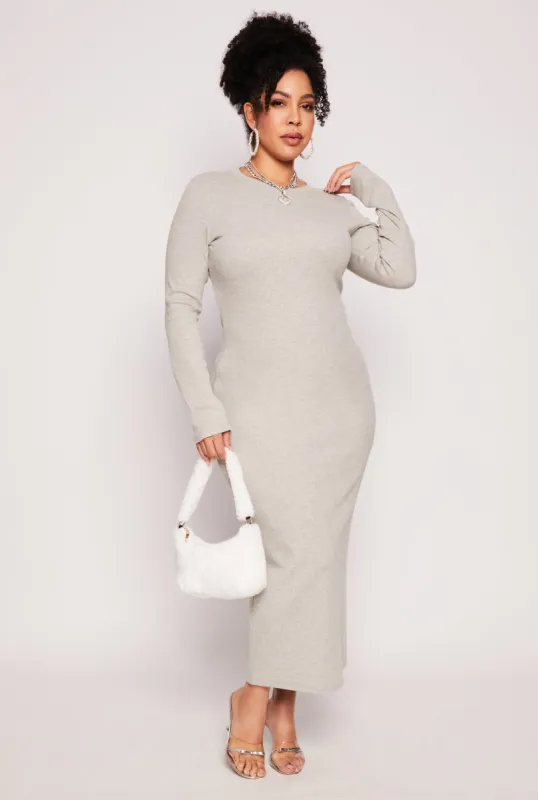 Plus Size Daisy Long Sleeve Maxi Dress sold by Rainbow