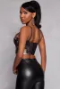 Floral Mesh Cropped Bustier Top sold by Rainbow