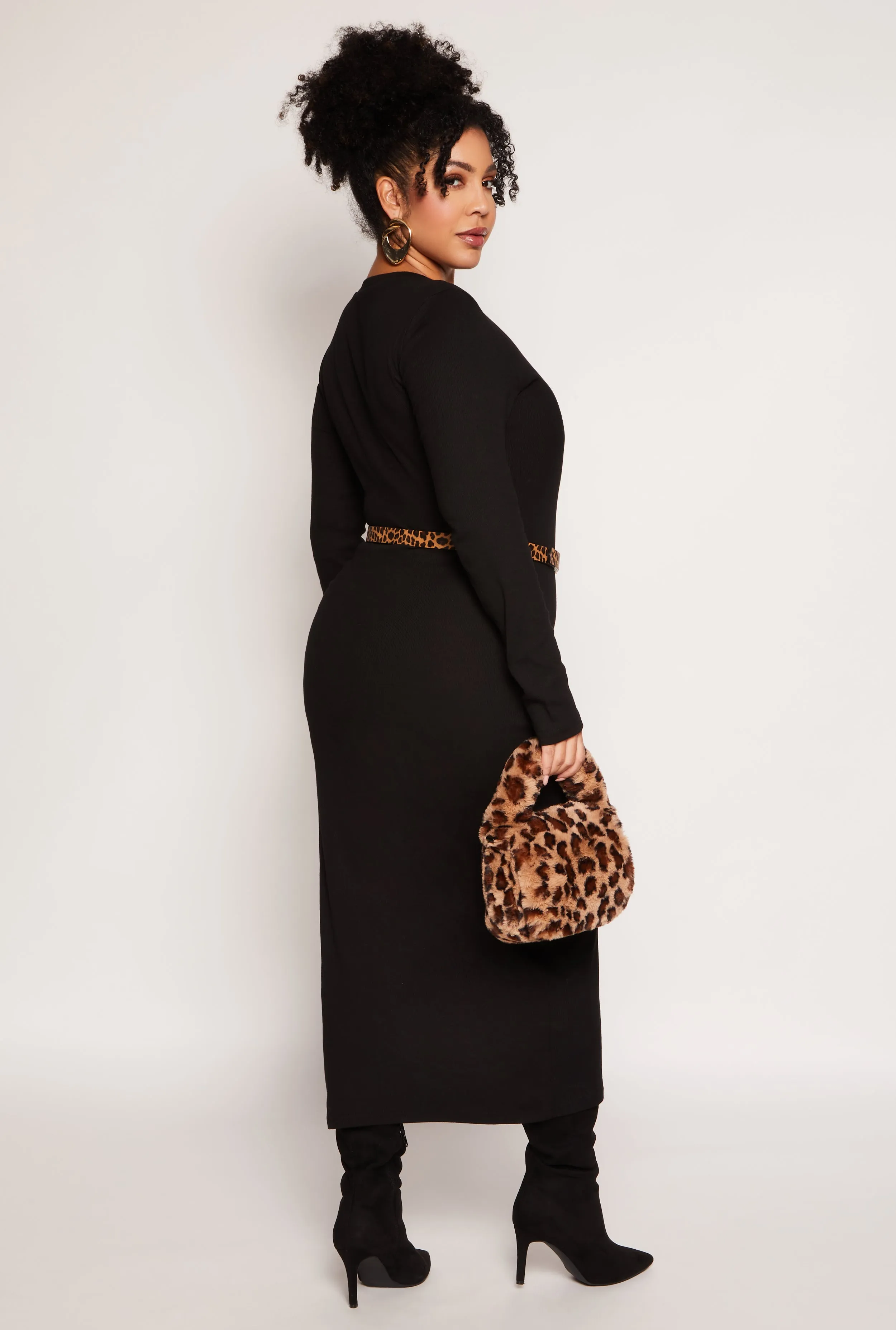 Plus Size Daisy Long Sleeve Maxi Dress sold by Rainbow product image thumbnail 3