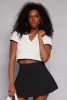 Iris Contrast Trim Polo Crop Top sold by Rainbow