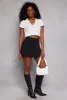 Iris Contrast Trim Polo Crop Top sold by Rainbow