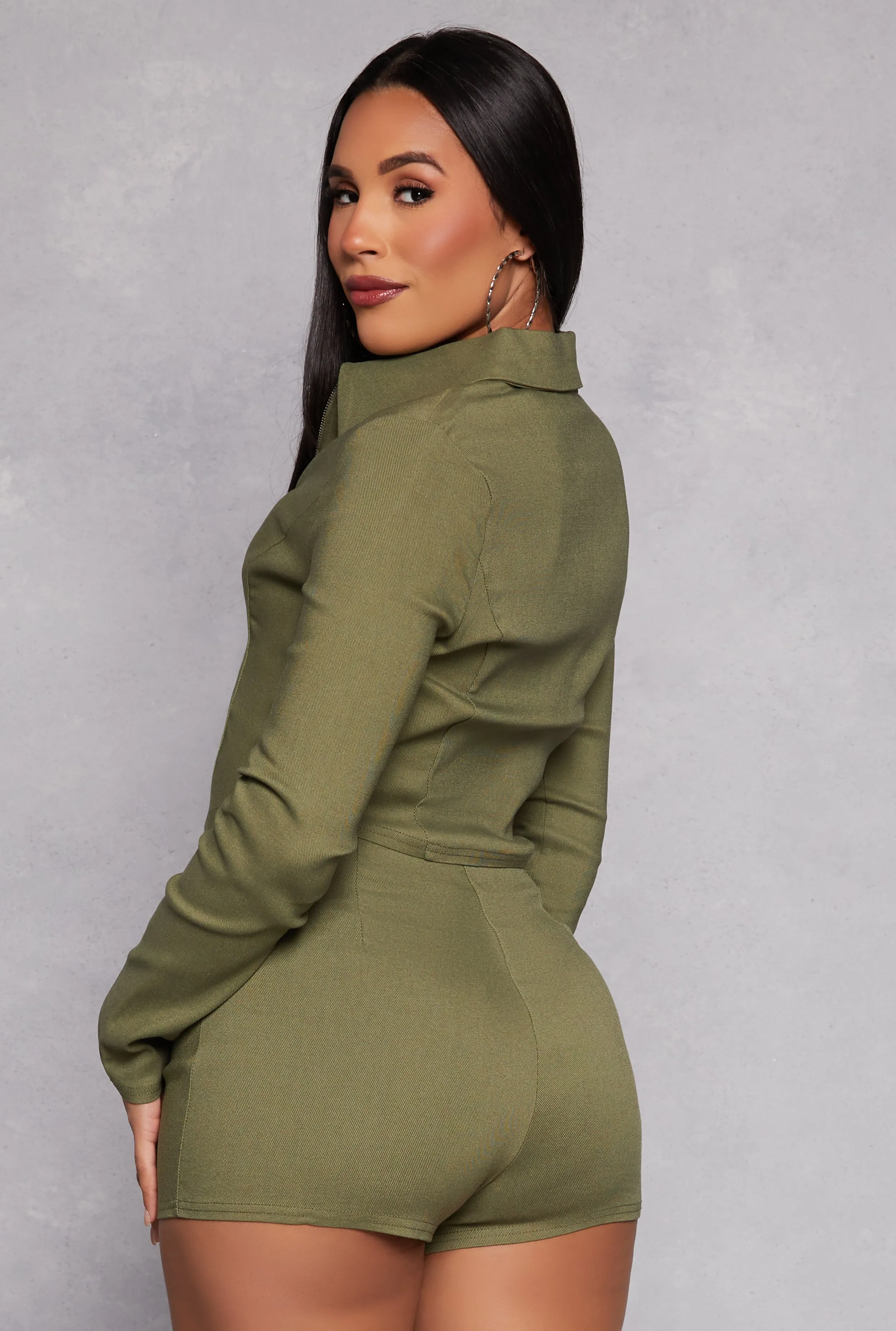 Iris Hyperstretch Zip Front Cropped Jacket sold by Rainbow product image thumbnail 3