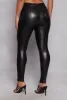 Iris Faux Leather Pintuck Skinny Leg Pants sold by Rainbow