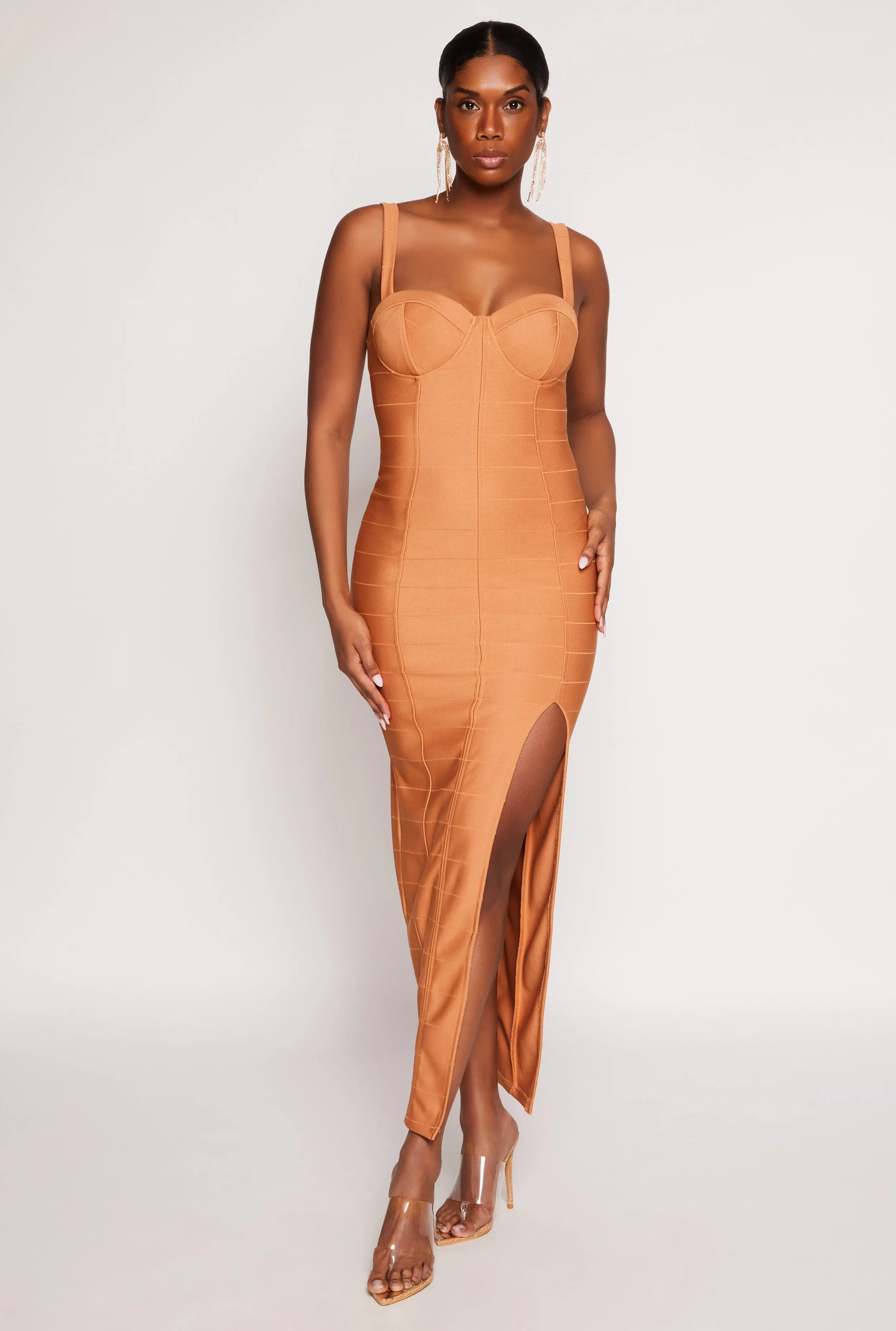 Haute Monde Side Slit Bustier Maxi Dress sold by Rainbow product image thumbnail 2