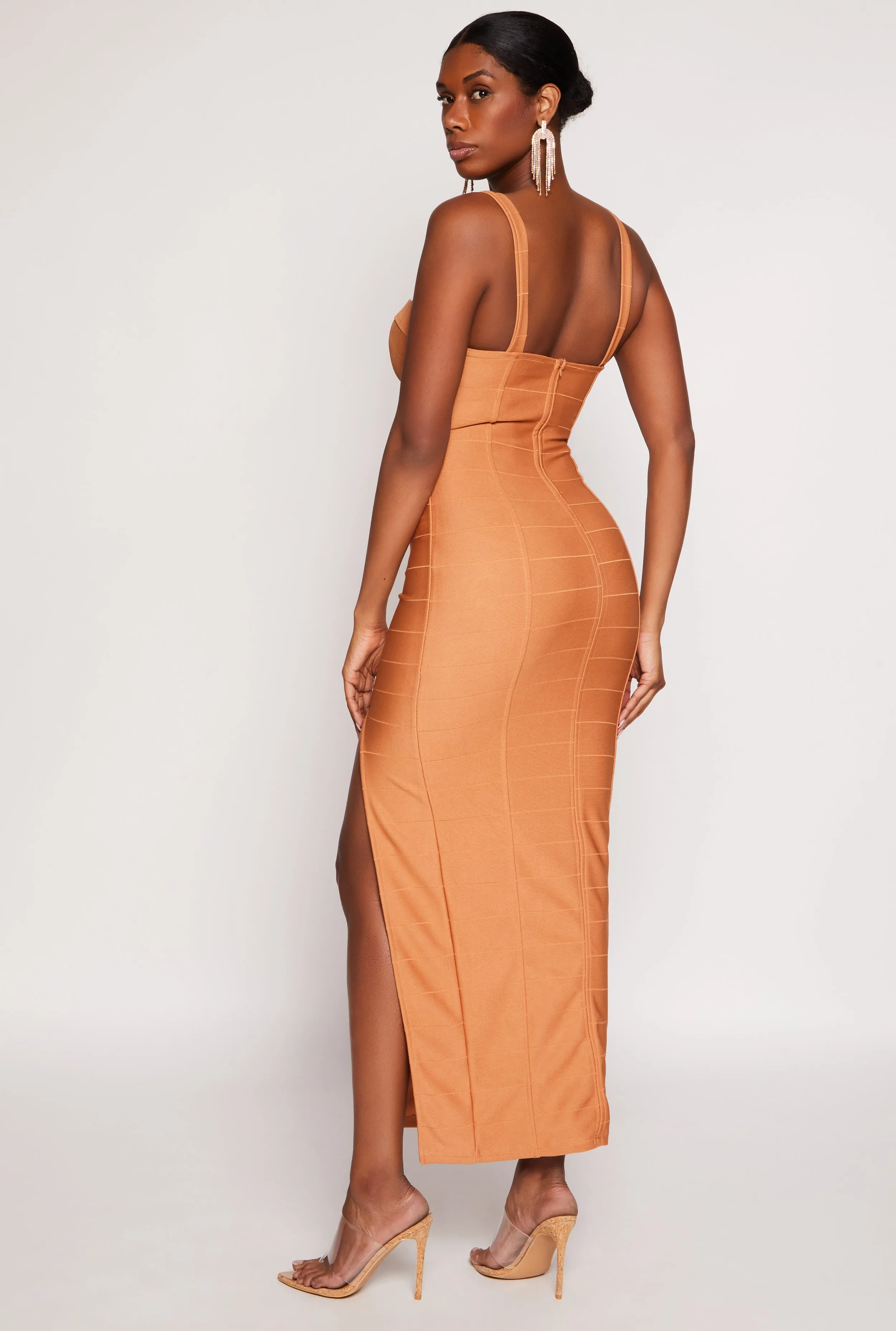 Haute Monde Side Slit Bustier Maxi Dress sold by Rainbow product image thumbnail 3