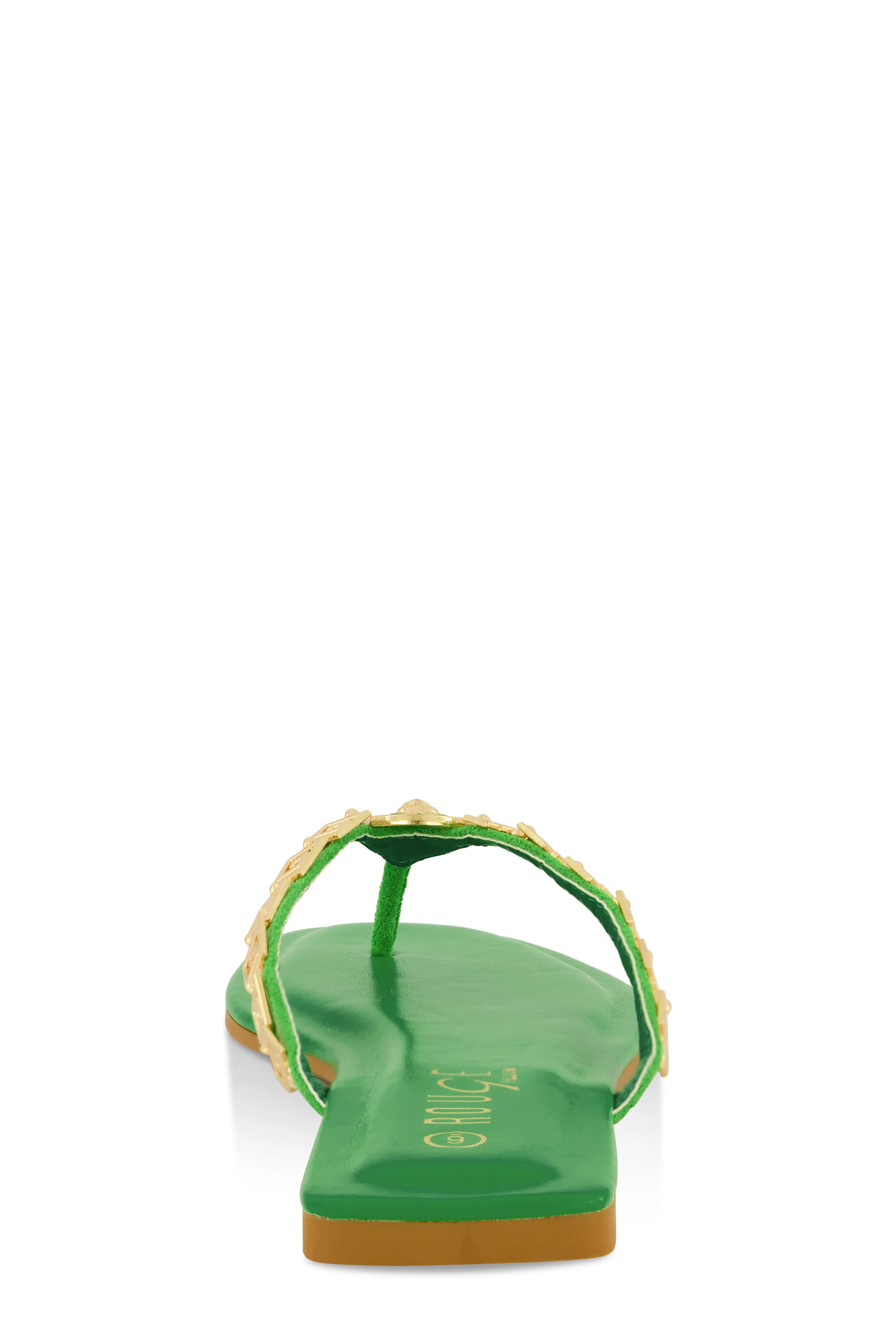 Lion Pendant Greek Key Chain Thong Sandals sold by Rainbow product image thumbnail 3