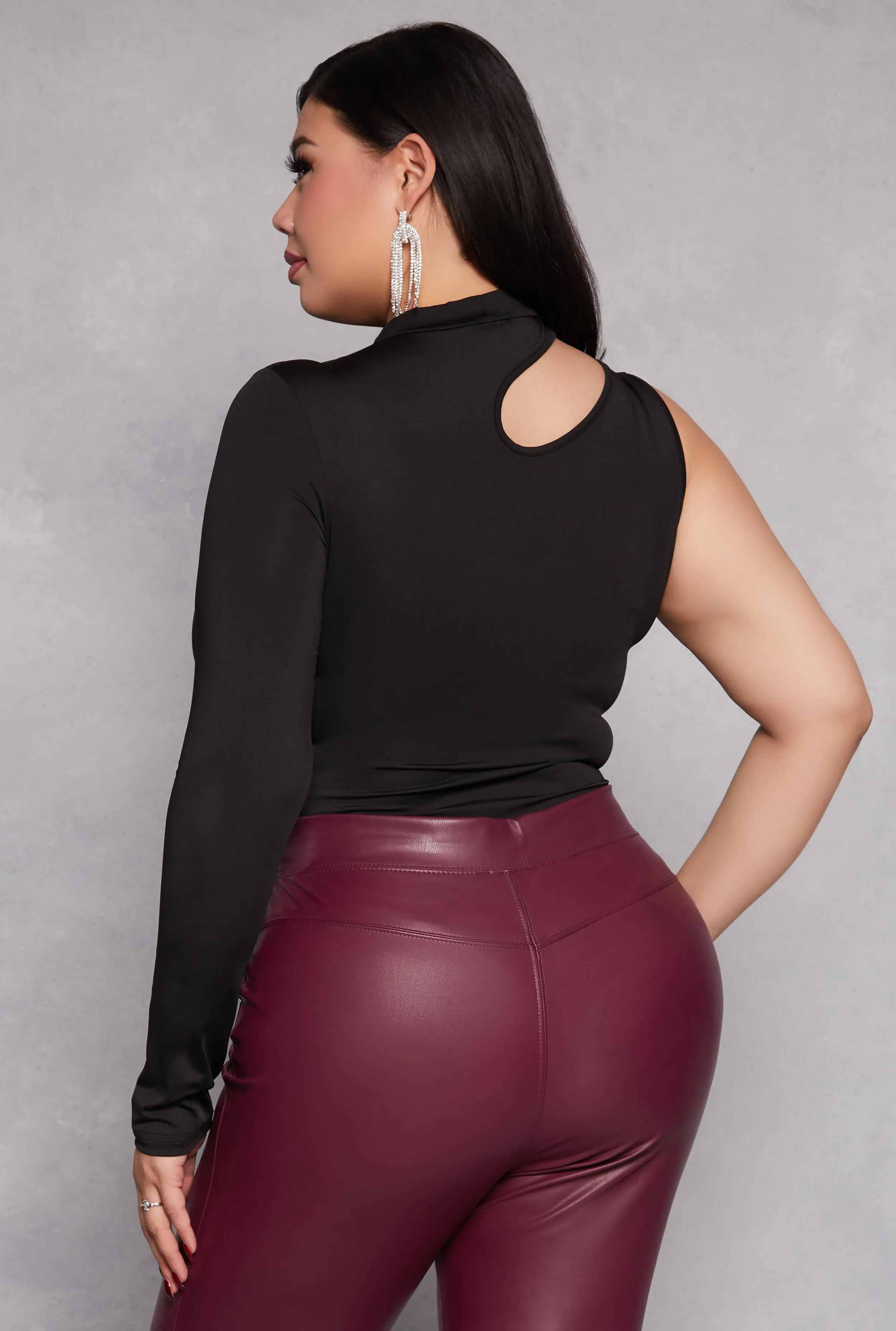 Plus Size Daisy Keyhole Shoulder Bodysuit sold by Rainbow product image thumbnail 3