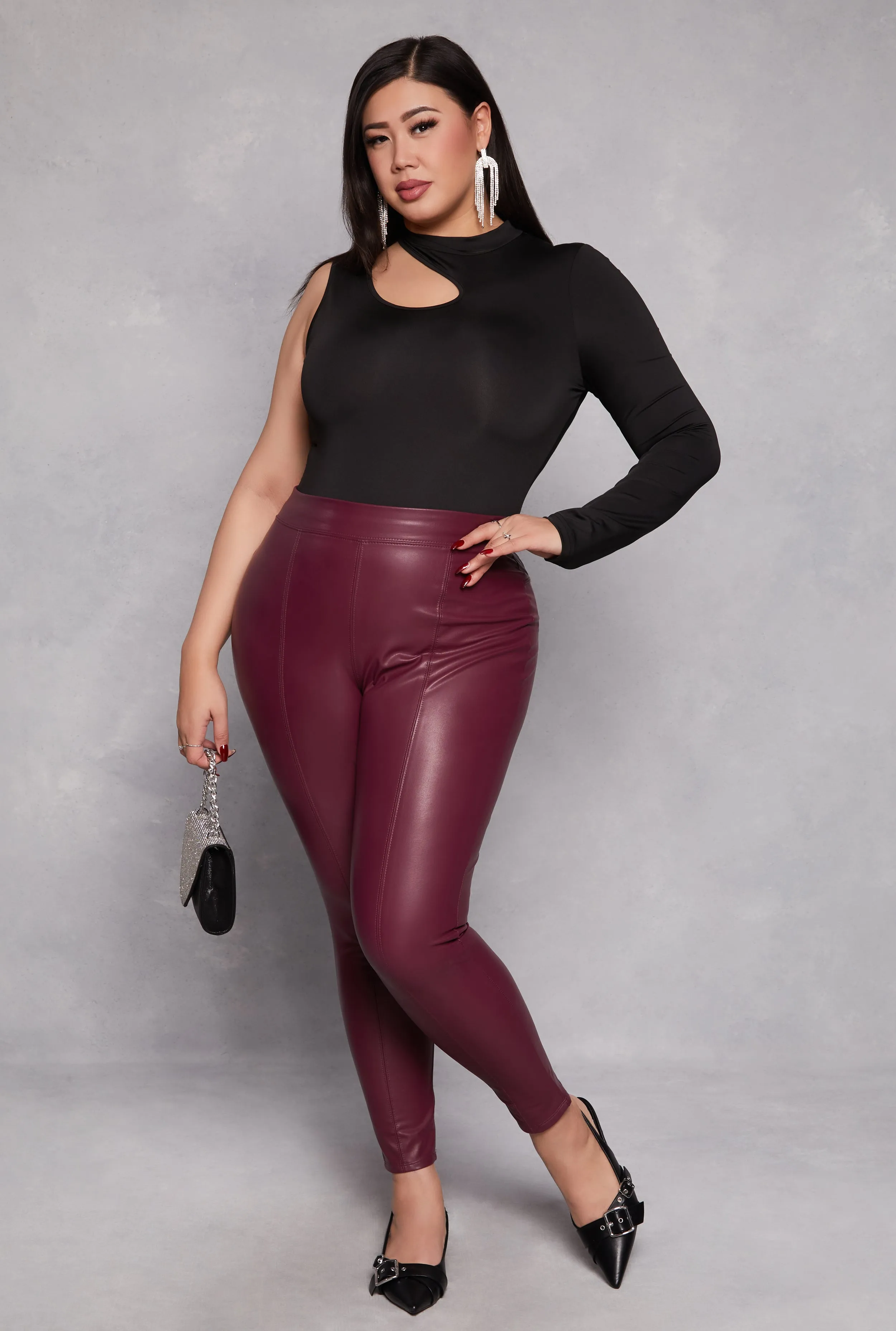 Plus Size Daisy Keyhole Shoulder Bodysuit sold by Rainbow product image thumbnail 2