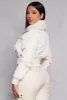 Faux Fur Trim Bomber Jacket sold by Rainbow