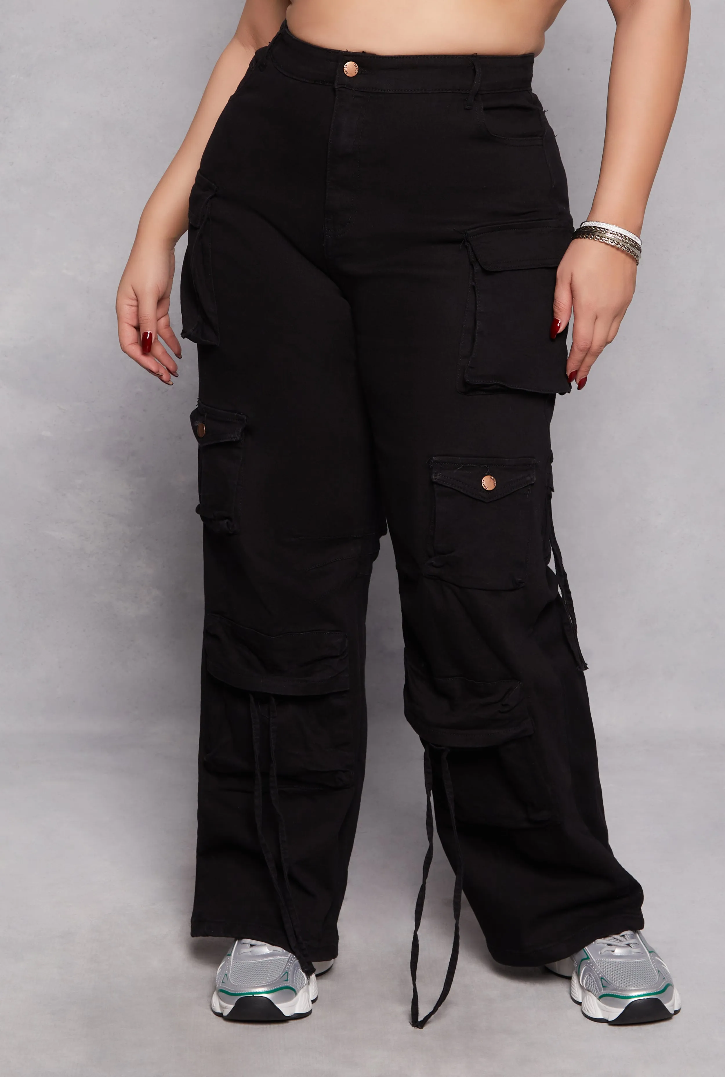 Plus Size Daisy Cargo Wide Leg Jeans sold by Rainbow product image thumbnail 2
