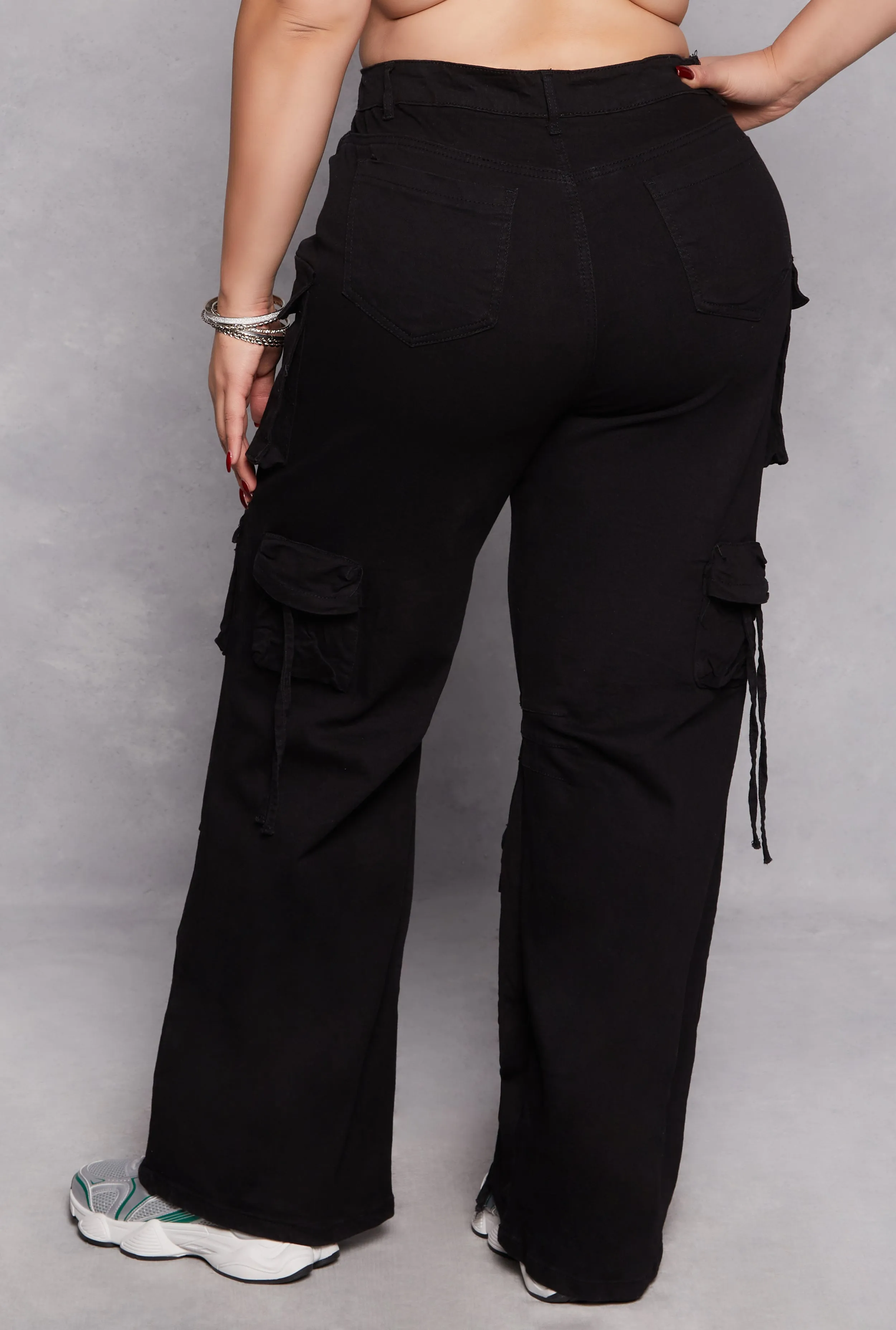 Plus Size Daisy Cargo Wide Leg Jeans sold by Rainbow product image thumbnail 3