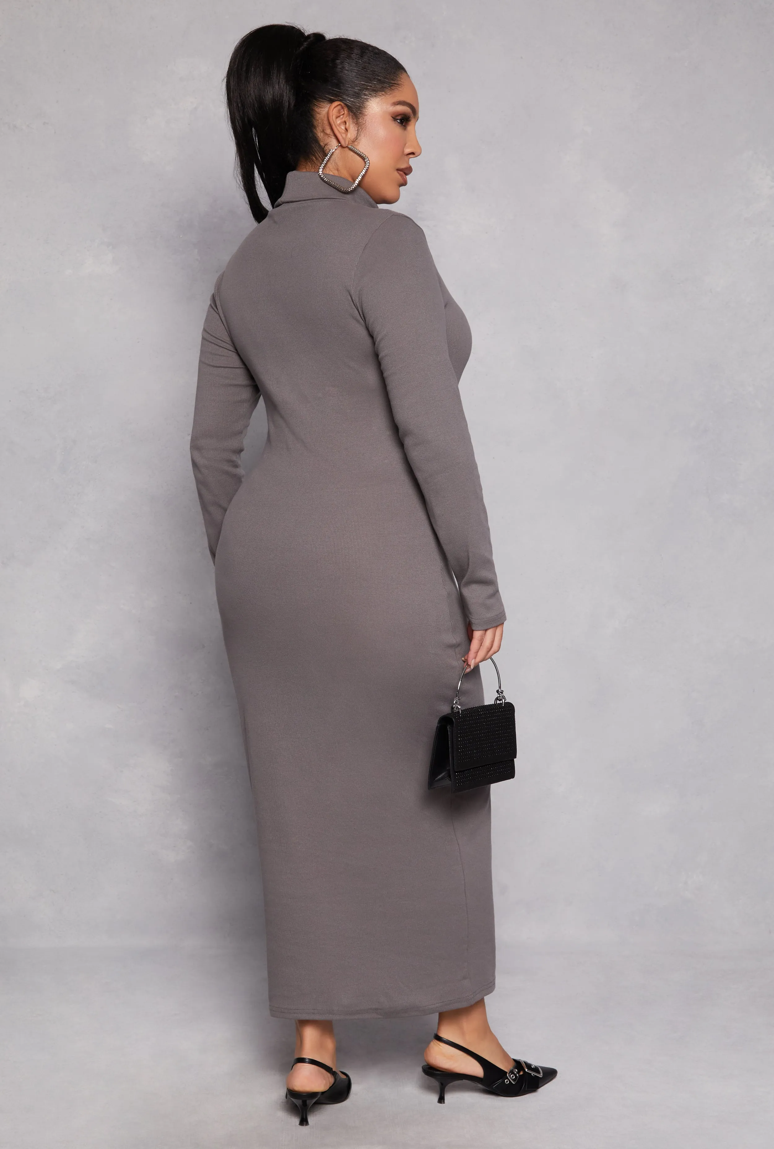 Plus Size Daisy Turtleneck Long Sleeve Dress sold by Rainbow product image thumbnail 3