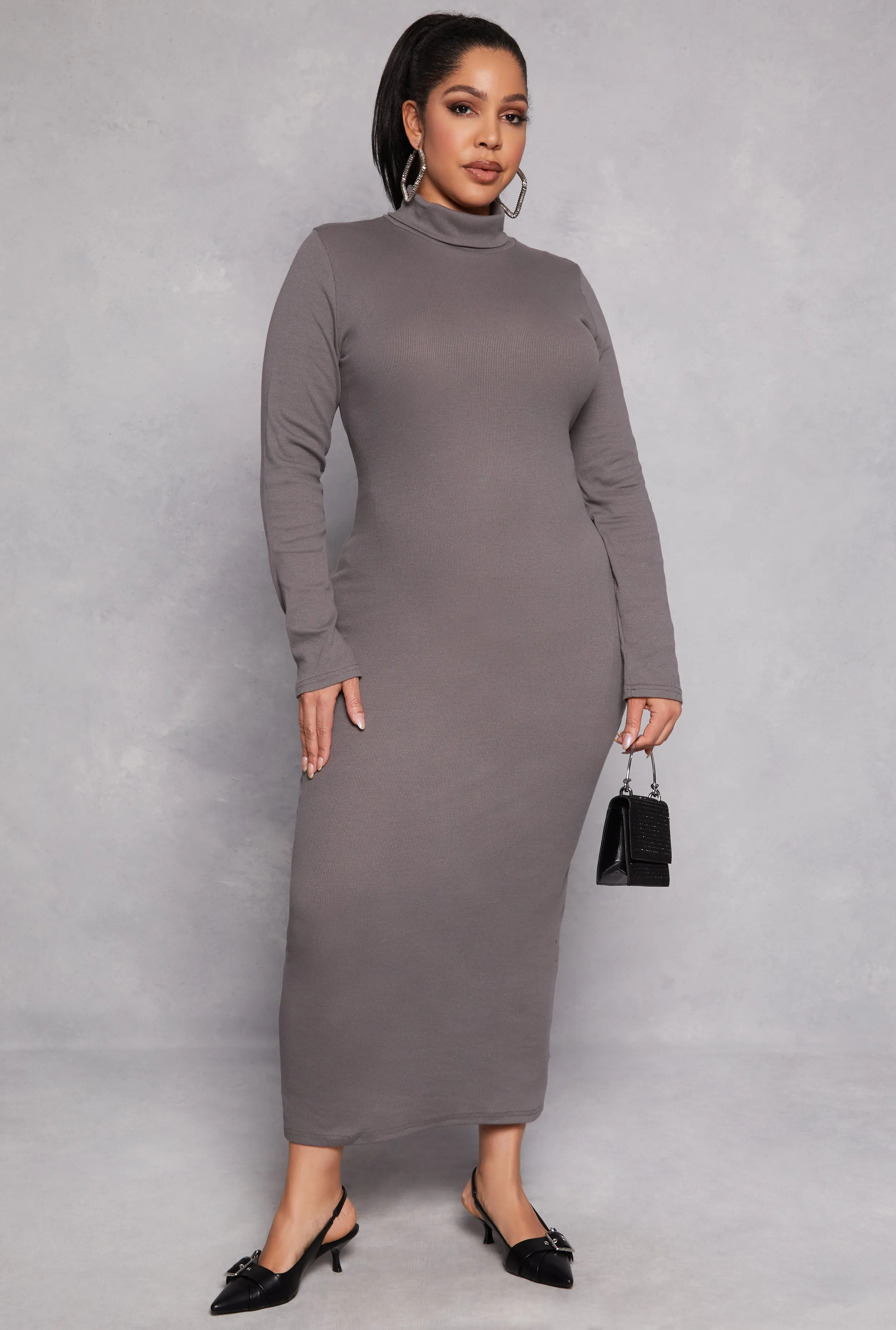 Plus Size Daisy Turtleneck Long Sleeve Dress sold by Rainbow product image thumbnail 2