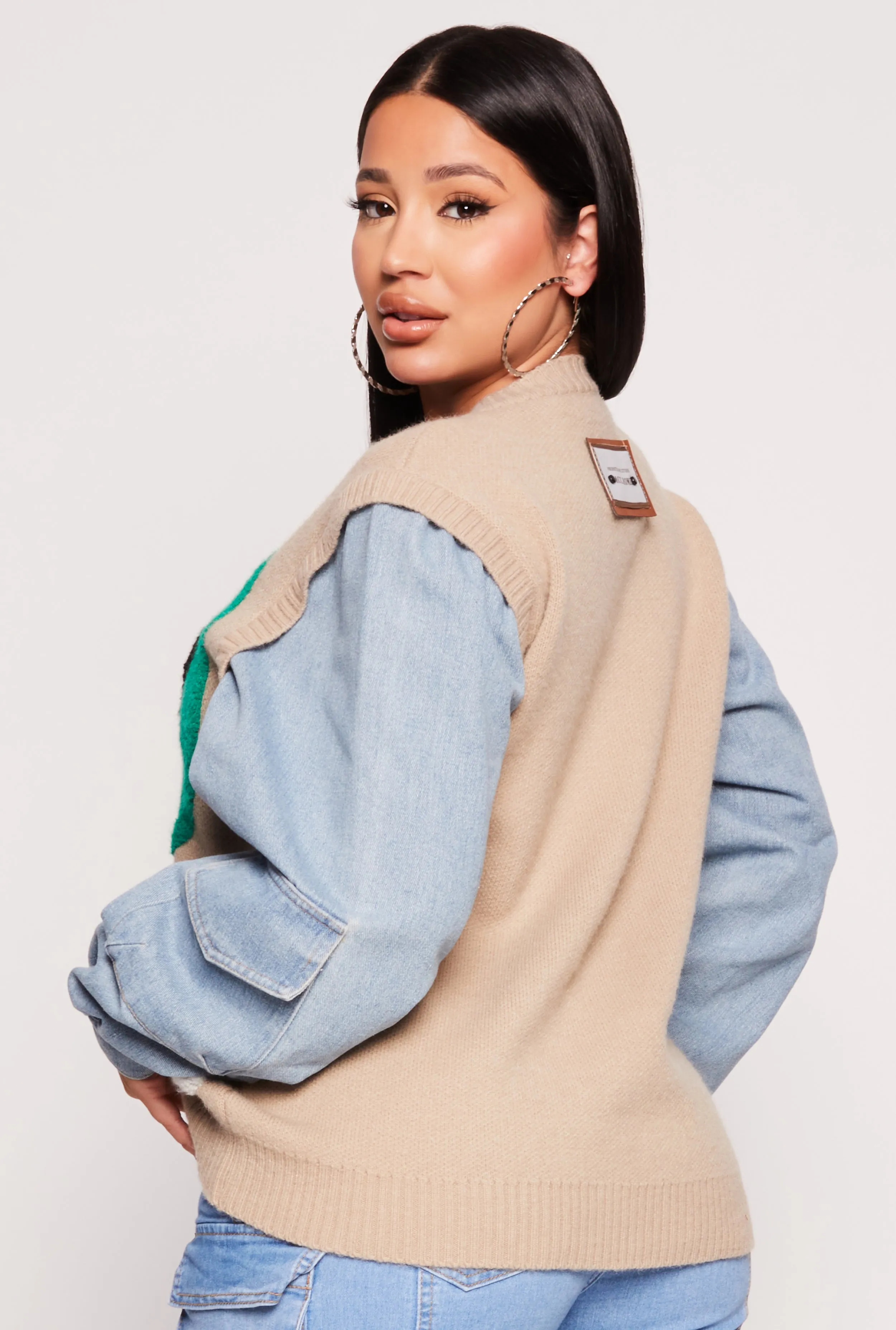 Daisy Chenille Smiley Graphic Sweater sold by Rainbow product image thumbnail 3