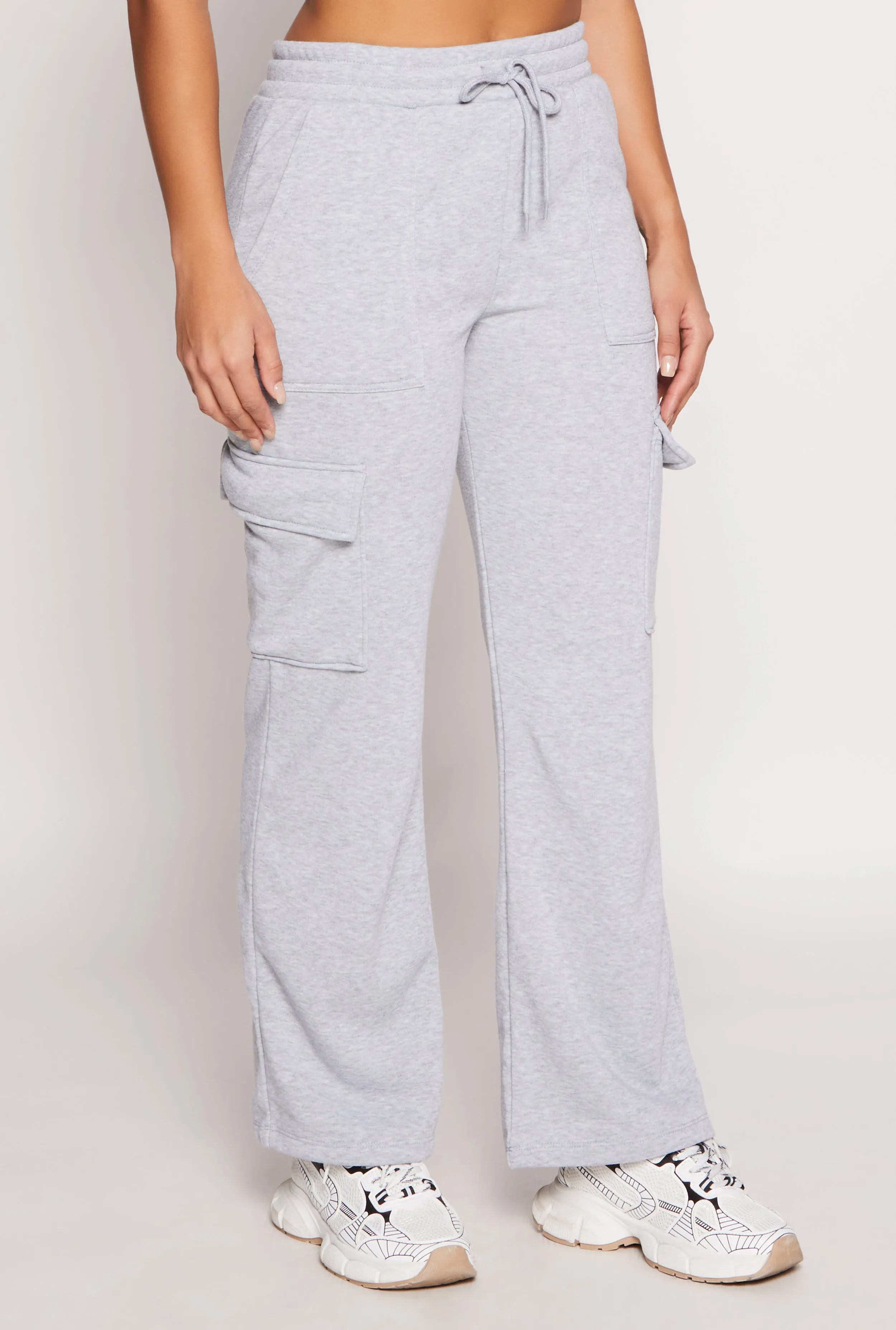 Fleece Drawstring Cargo Sweatpants sold by Rainbow product image thumbnail 2