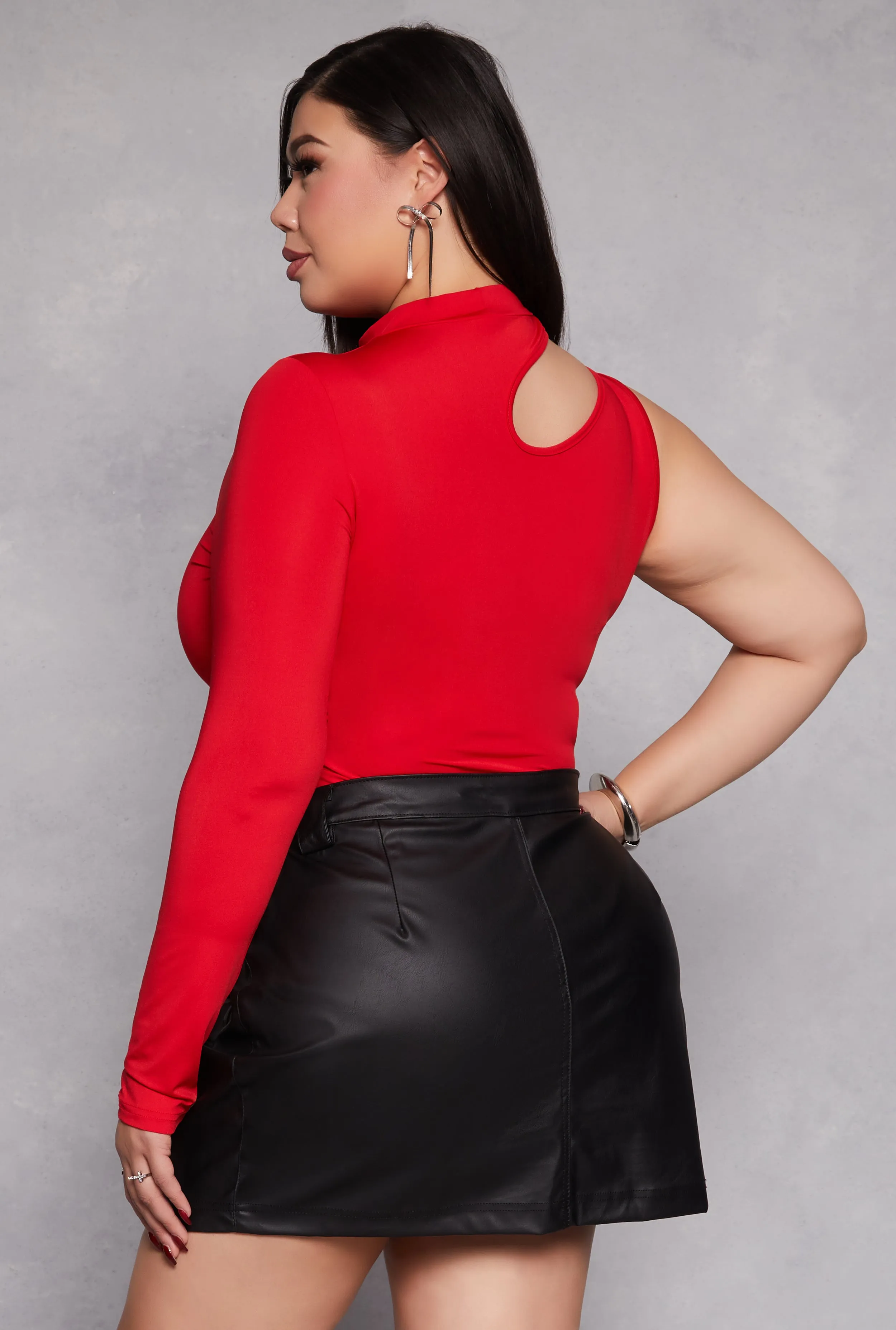 Plus Size Daisy Keyhole Shoulder Bodysuit sold by Rainbow product image thumbnail 3