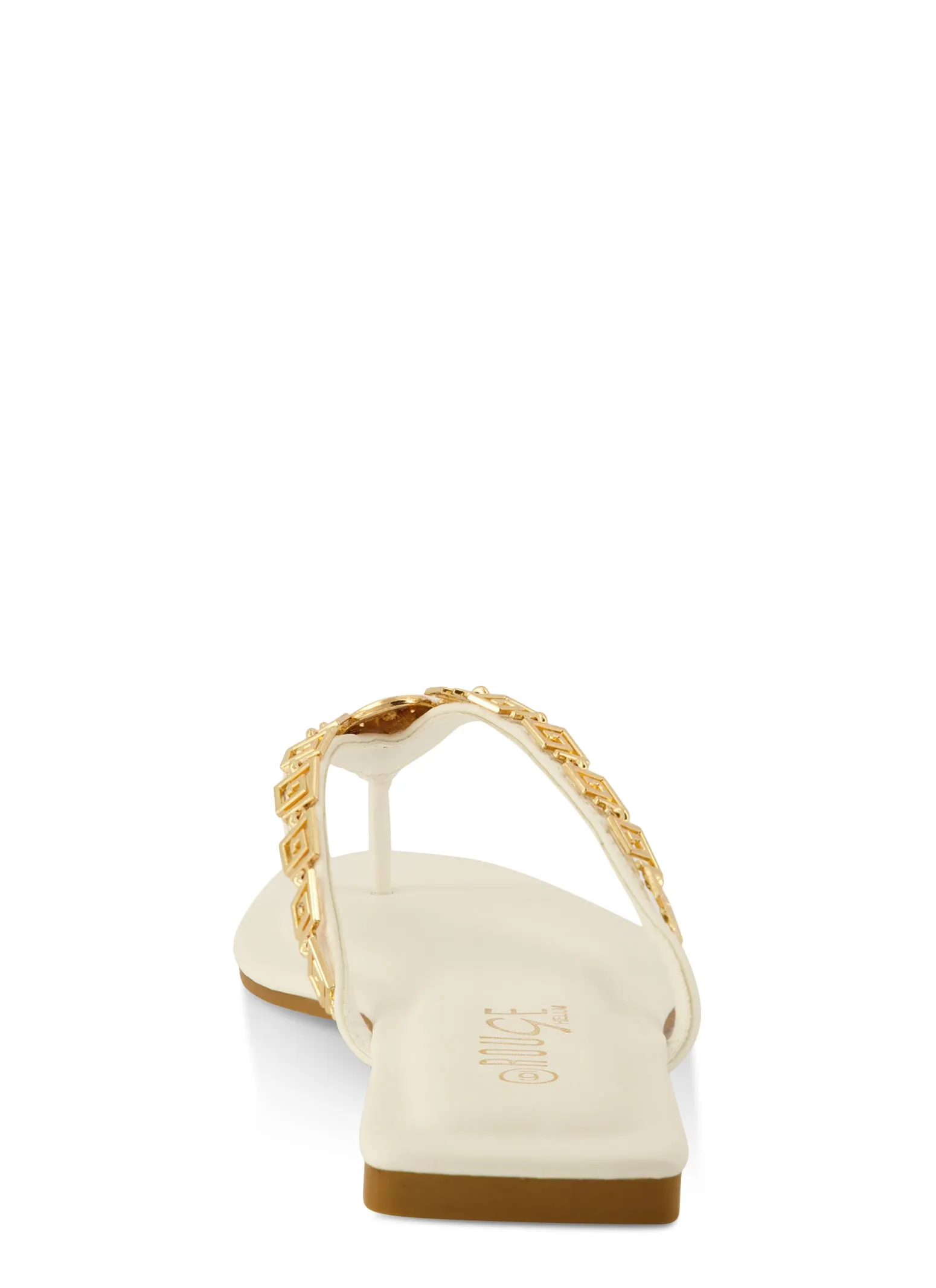 Lion Pendant Greek Key Chain Thong Sandals sold by Rainbow product image thumbnail 3