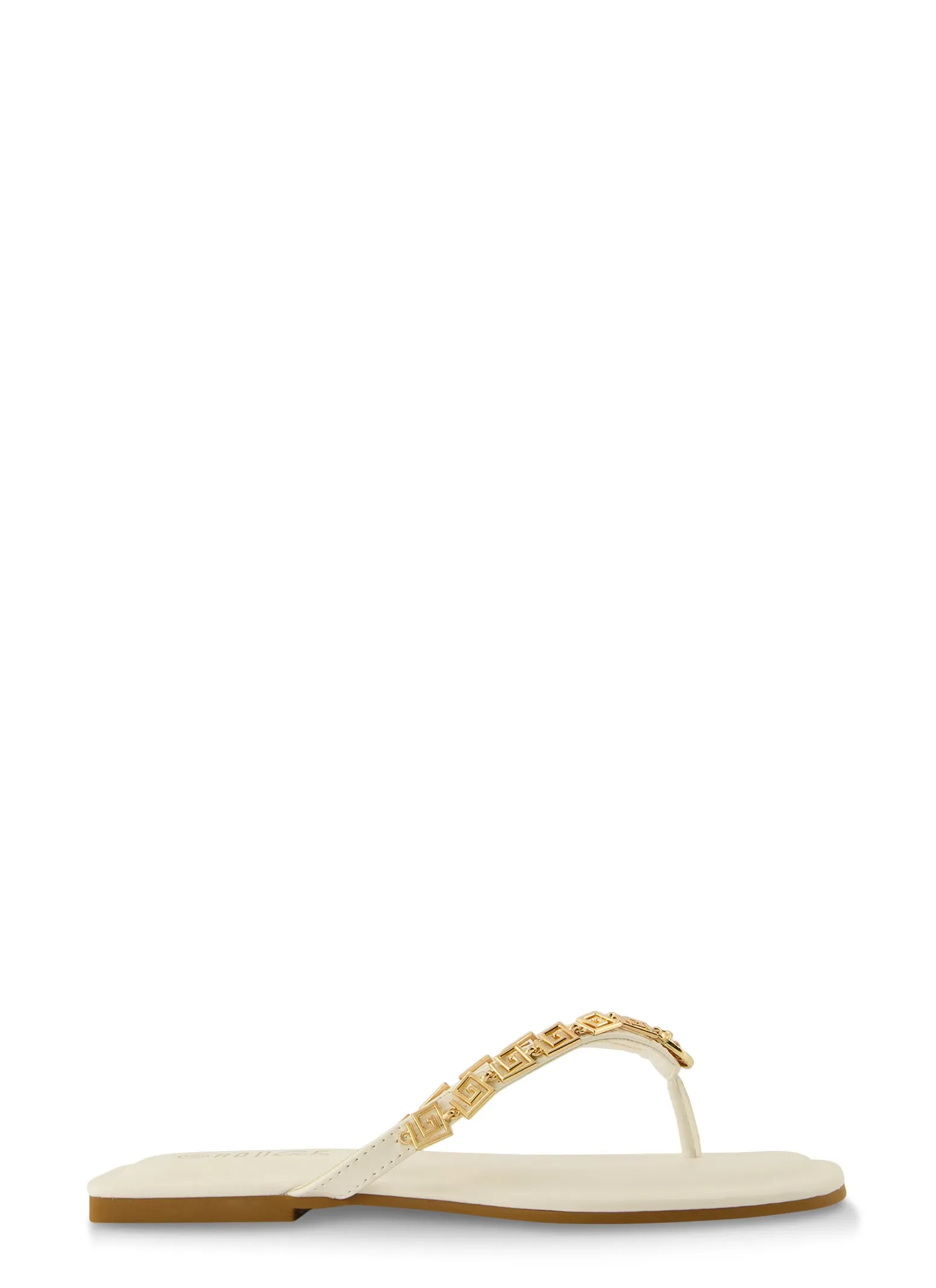 Lion Pendant Greek Key Chain Thong Sandals sold by Rainbow product image thumbnail 2