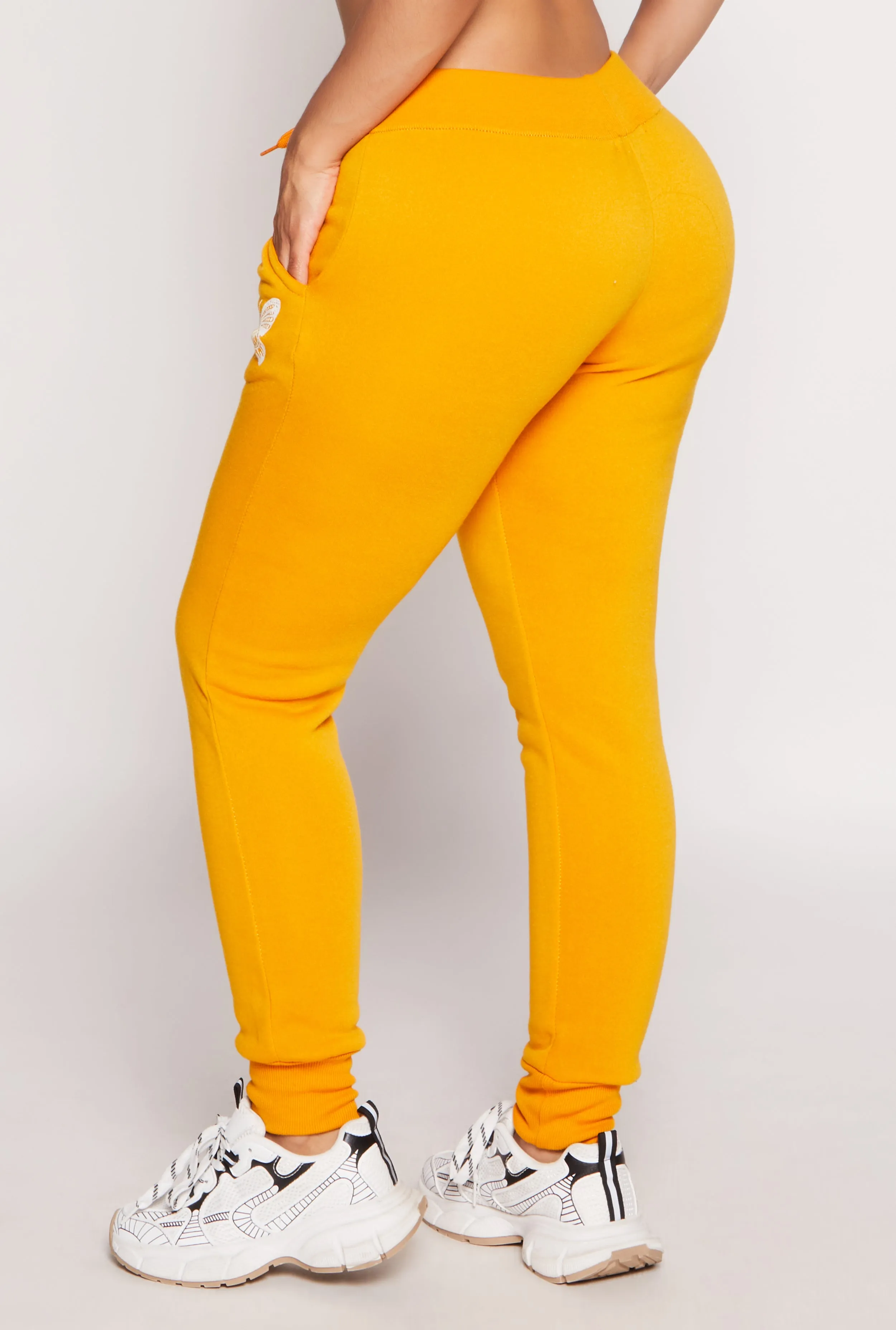 Fleece Butterfly Graphic Drawstring Joggers sold by Rainbow product image thumbnail 3