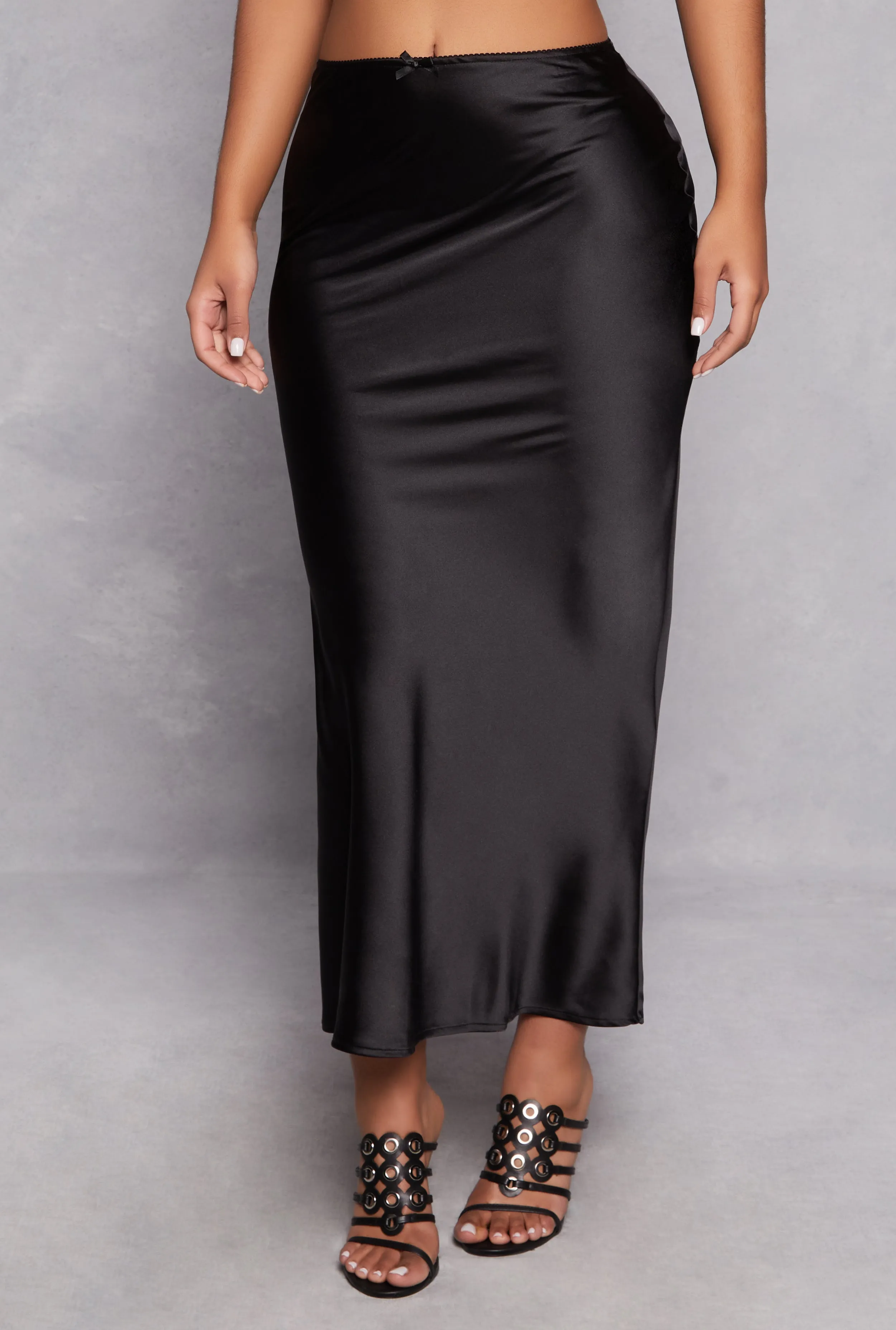 Almost Famous Satin Midi Slip Skirt sold by Rainbow product image thumbnail 2