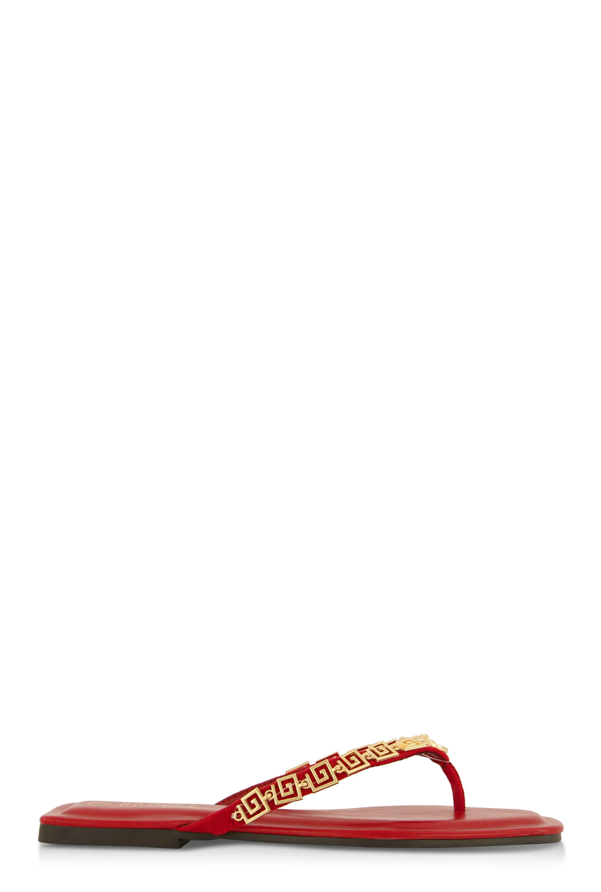 Lion Pendant Greek Key Chain Thong Sandals sold by Rainbow product image thumbnail 2