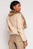 Haute Monde Faux Fur Trim Faux Leather Jacket sold by Rainbow