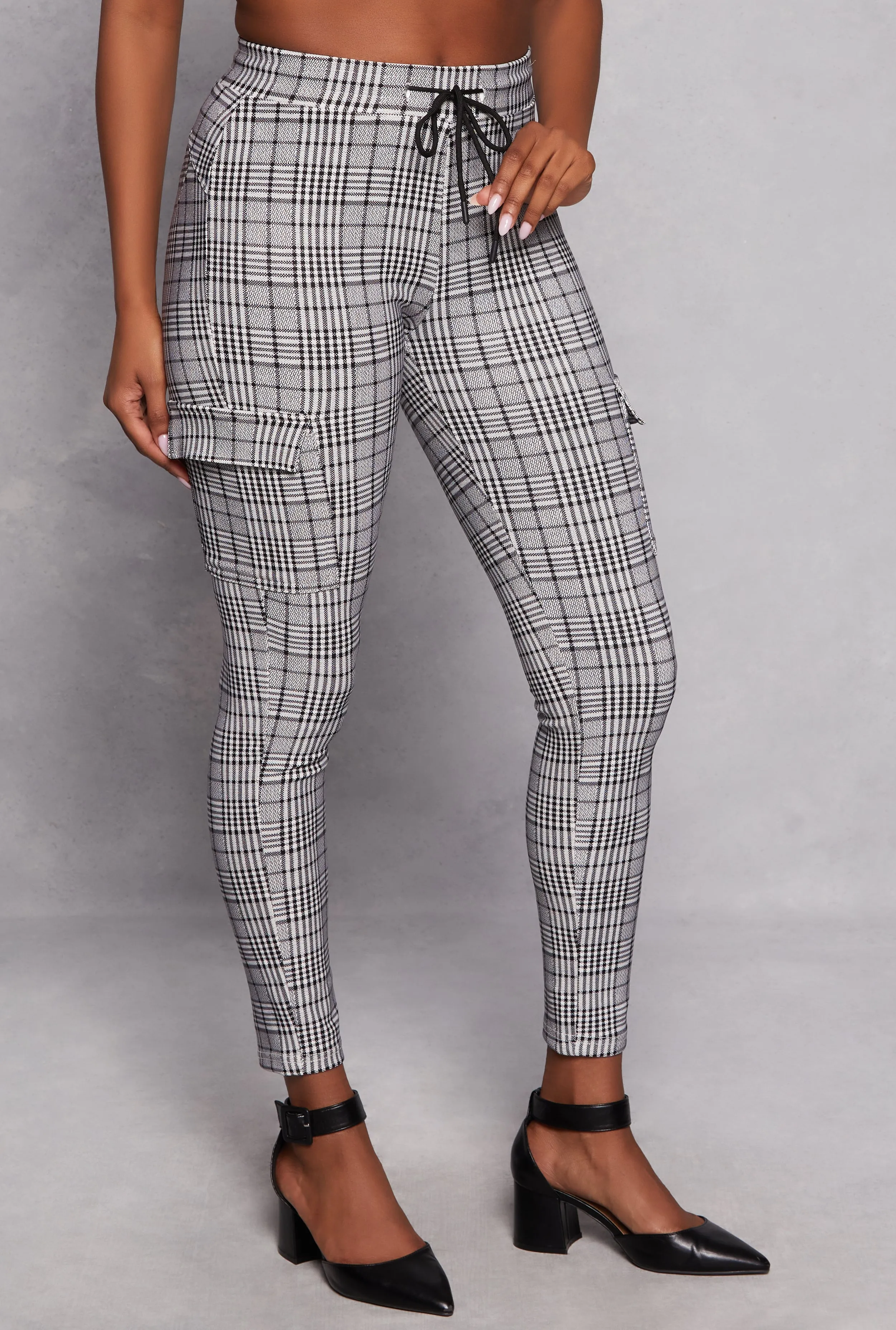 Plaid Cargo Pocket Dress Pants sold by Rainbow product image thumbnail 2