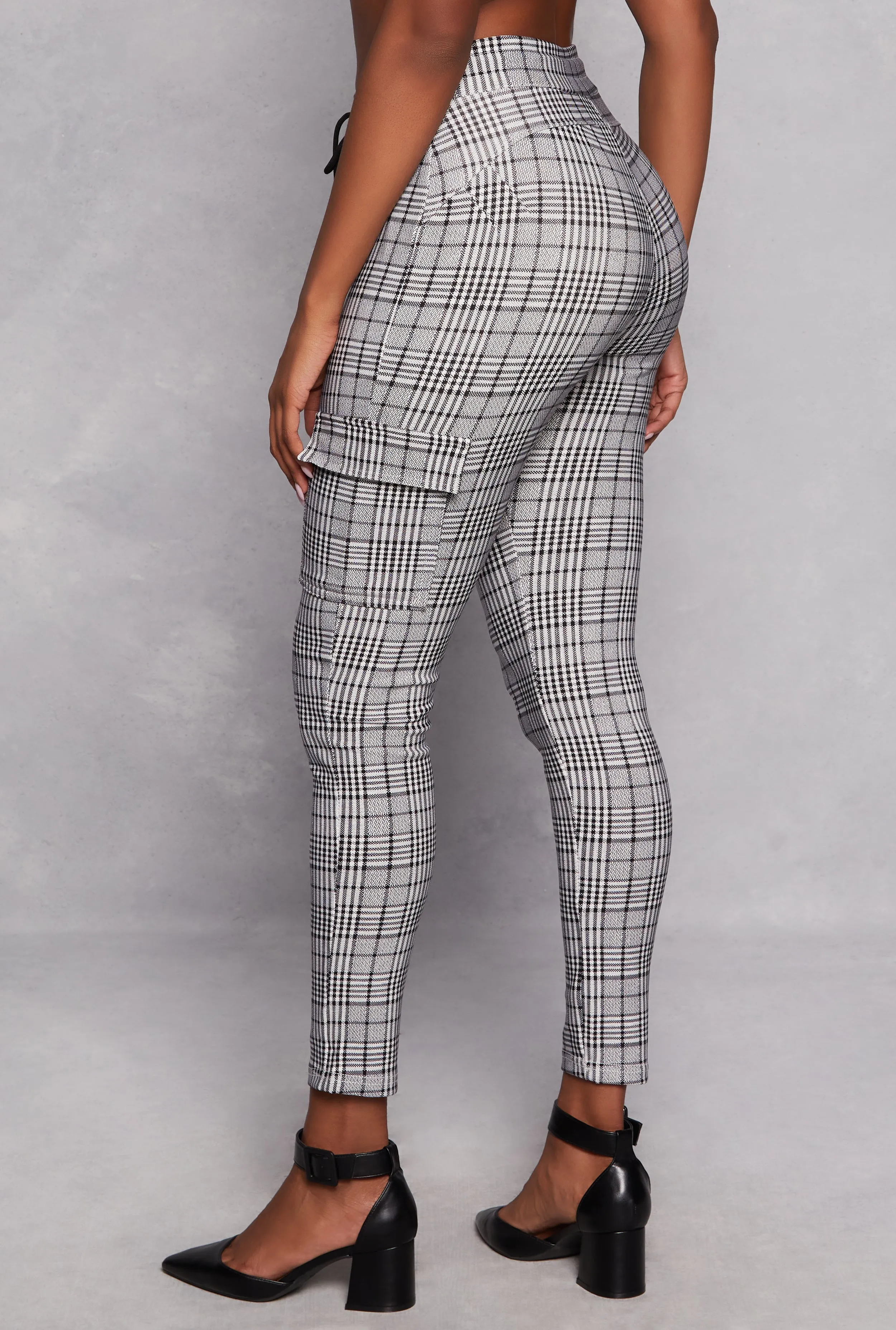 Plaid Cargo Pocket Dress Pants sold by Rainbow product image thumbnail 3