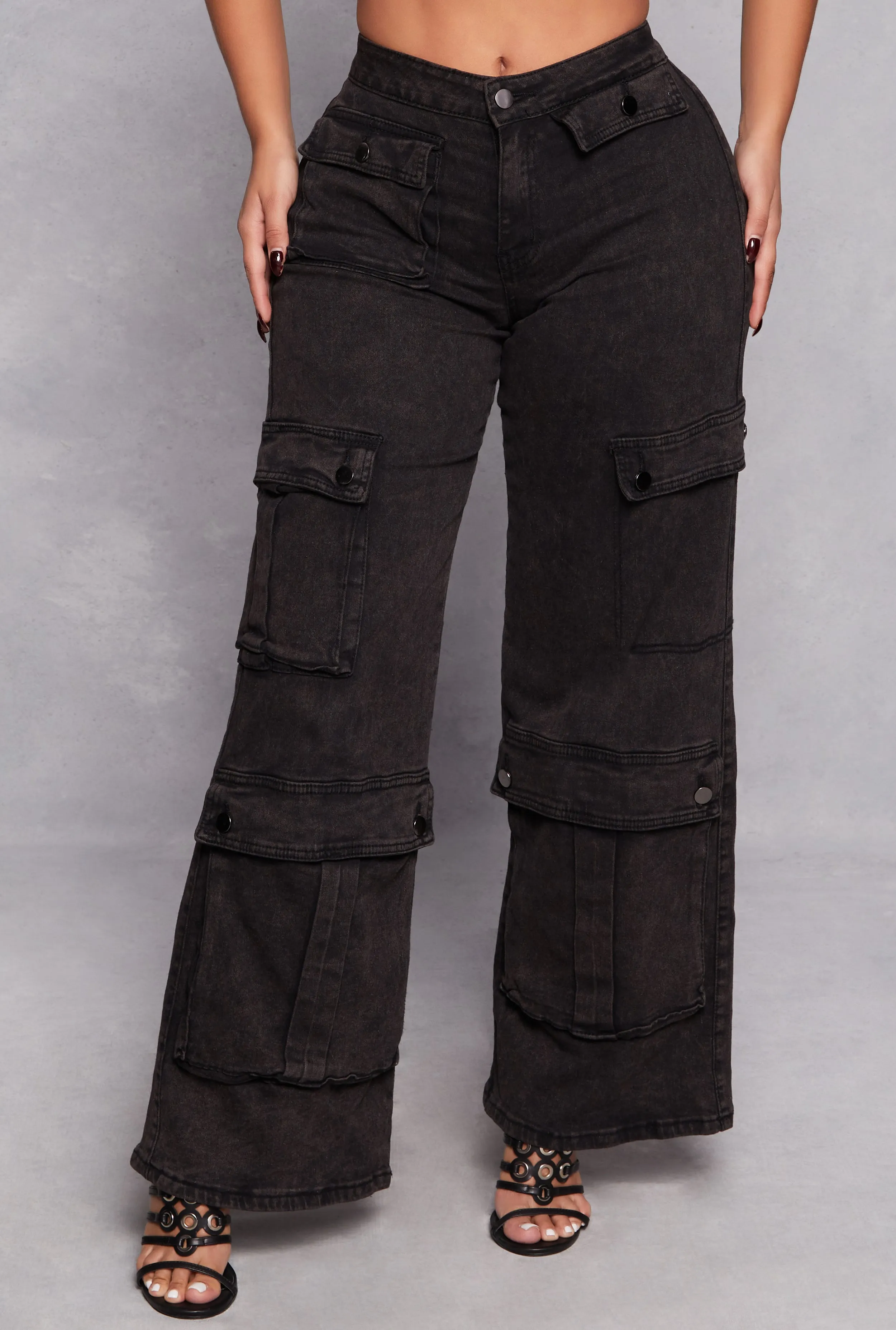 Spoon Jeans Wide Leg Cargo Jeans sold by Rainbow product image thumbnail 2
