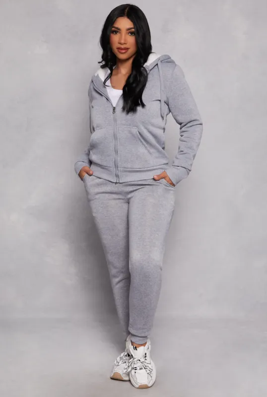 Fleece Drawstring Pocket Joggers sold by Rainbow