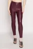 Iris Faux Leather Pintuck Skinny Leg Pants sold by Rainbow