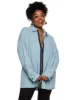 Plus Size Contrast Zip Front Denim Shirt sold by Rainbow