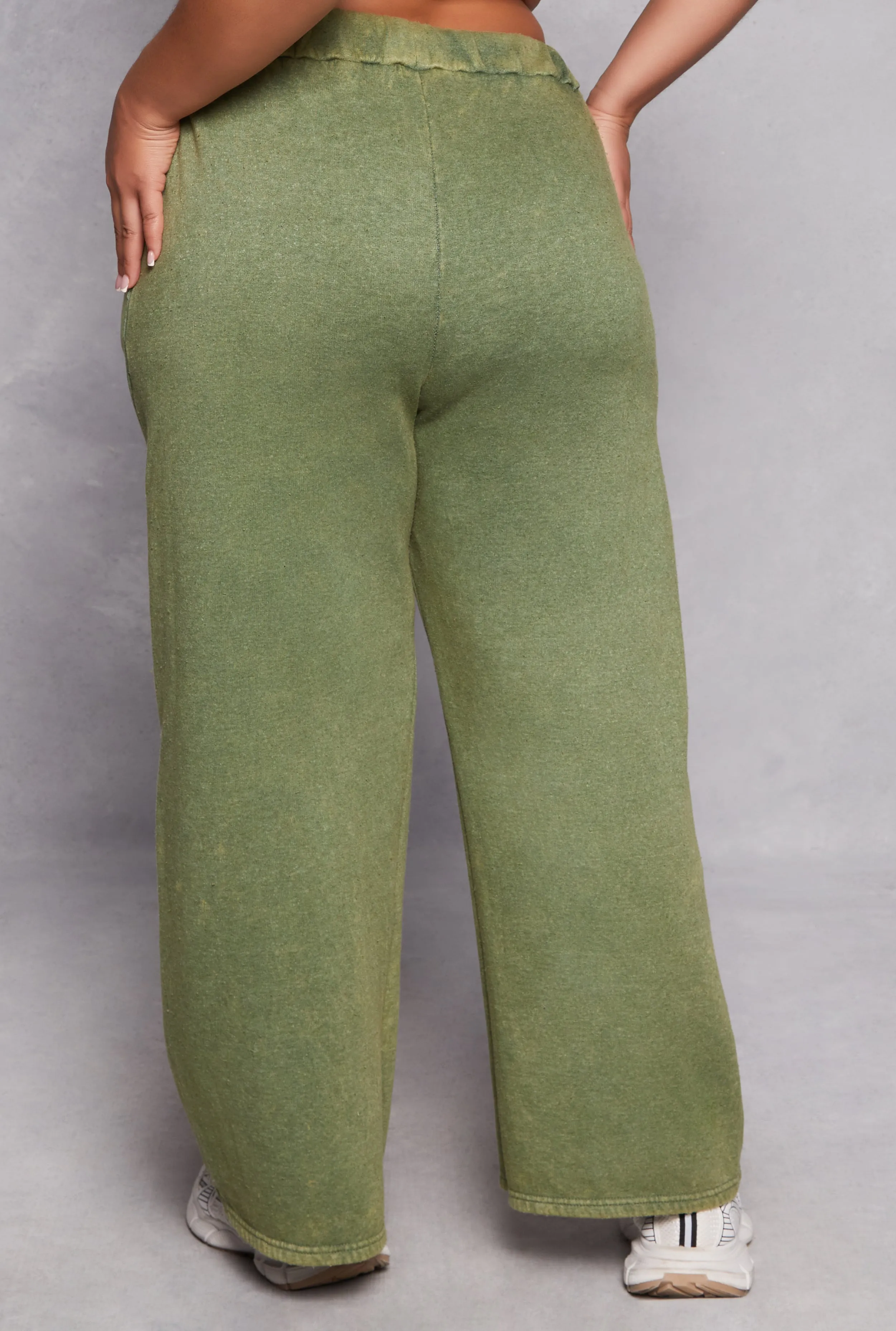 Plus Size Acid Wash Good Vibes Only Sweatpants sold by Rainbow product image thumbnail 3