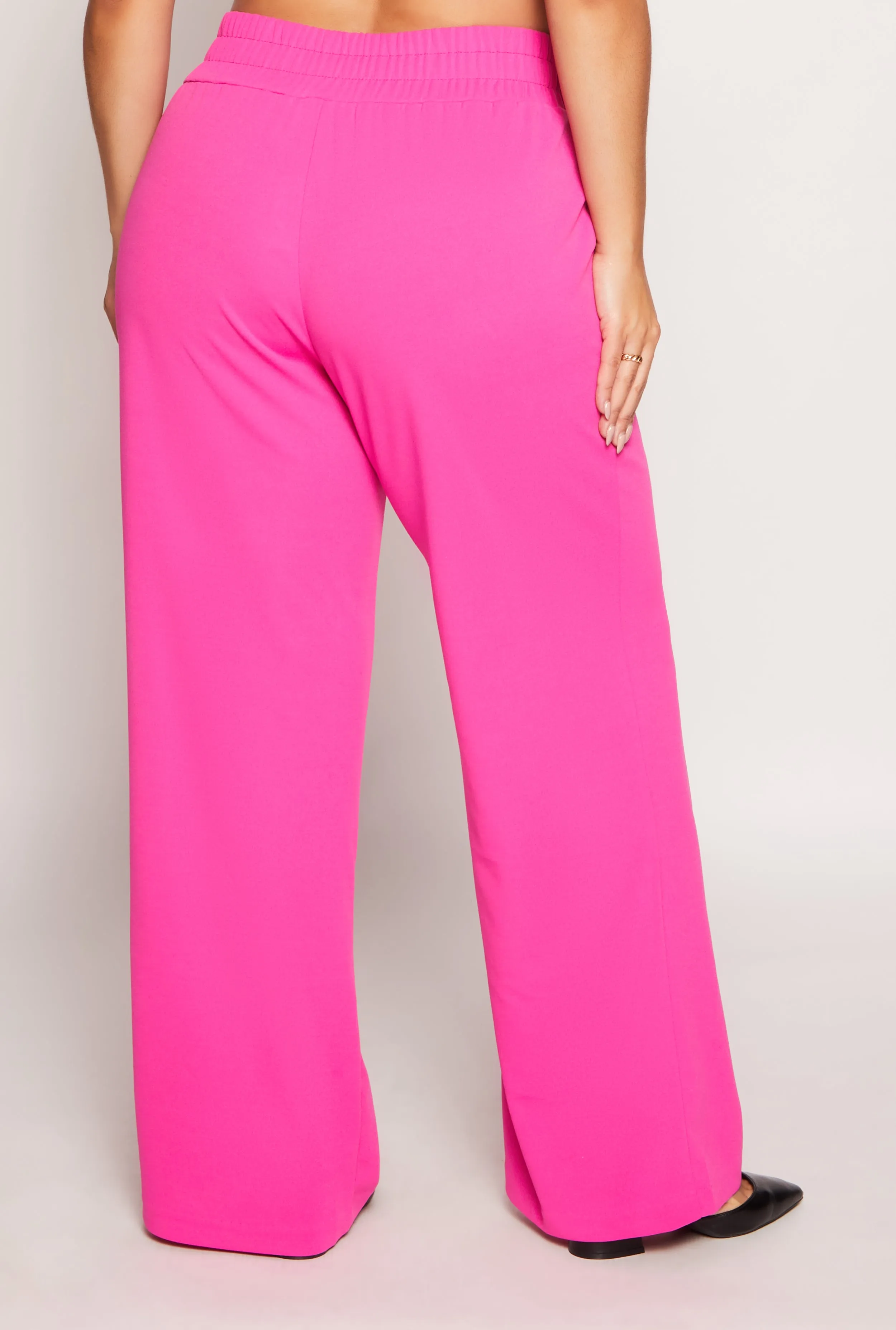 Plus Size Crepe Knit Wide Leg Pants sold by Rainbow product image thumbnail 3