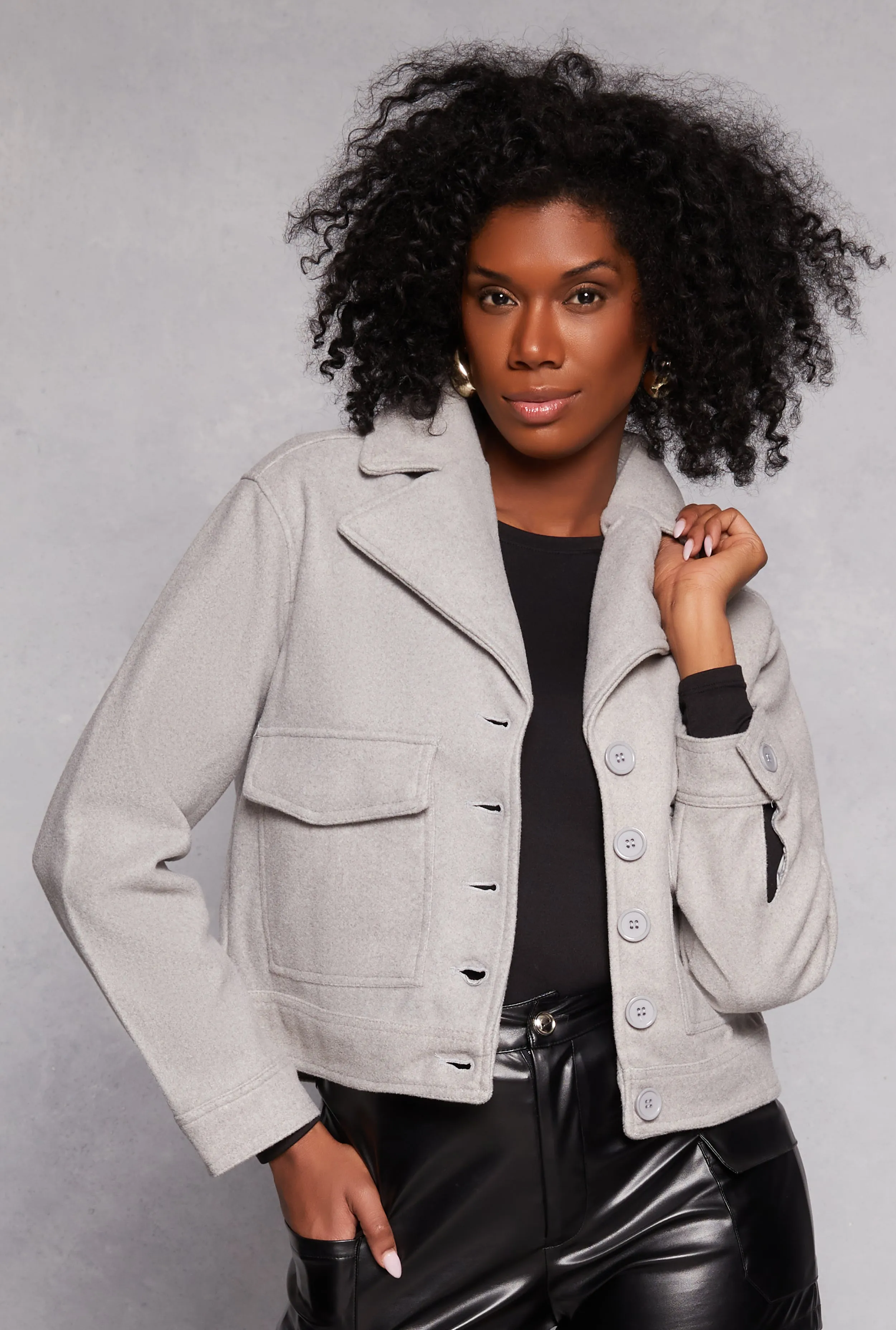 Lapel Collar Jacket sold by Rainbow