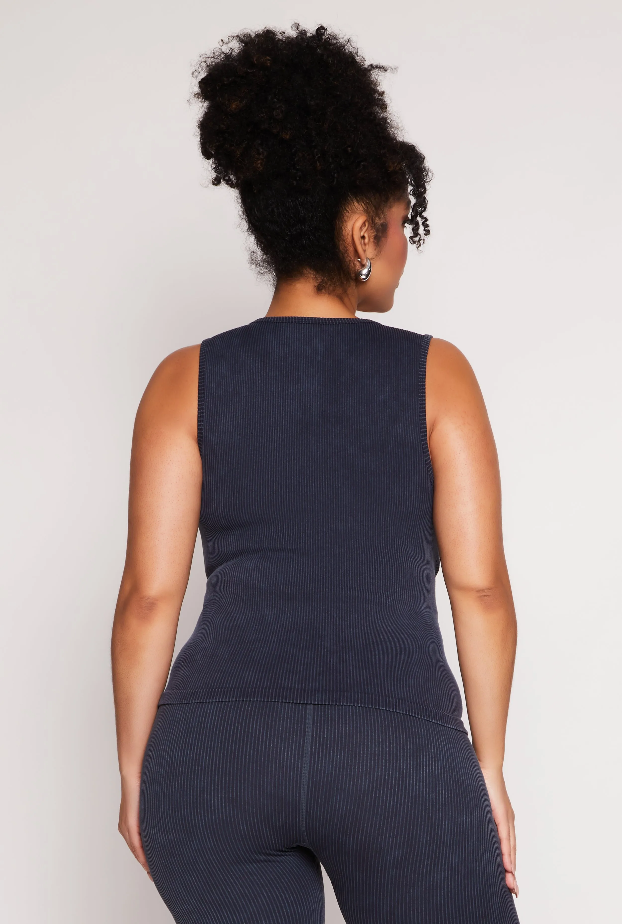 Plus Size Seamless Acid Wash Tank Top sold by Rainbow product image thumbnail 3