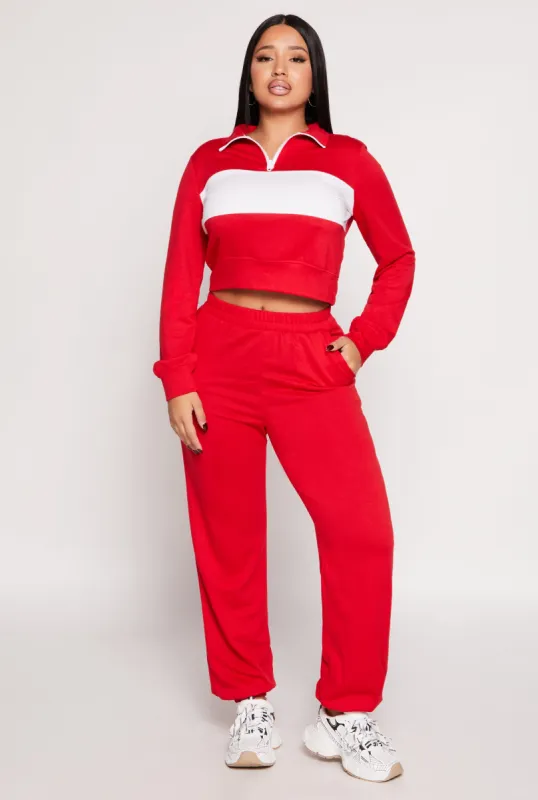 French Terry Pull On Joggers sold by Rainbow