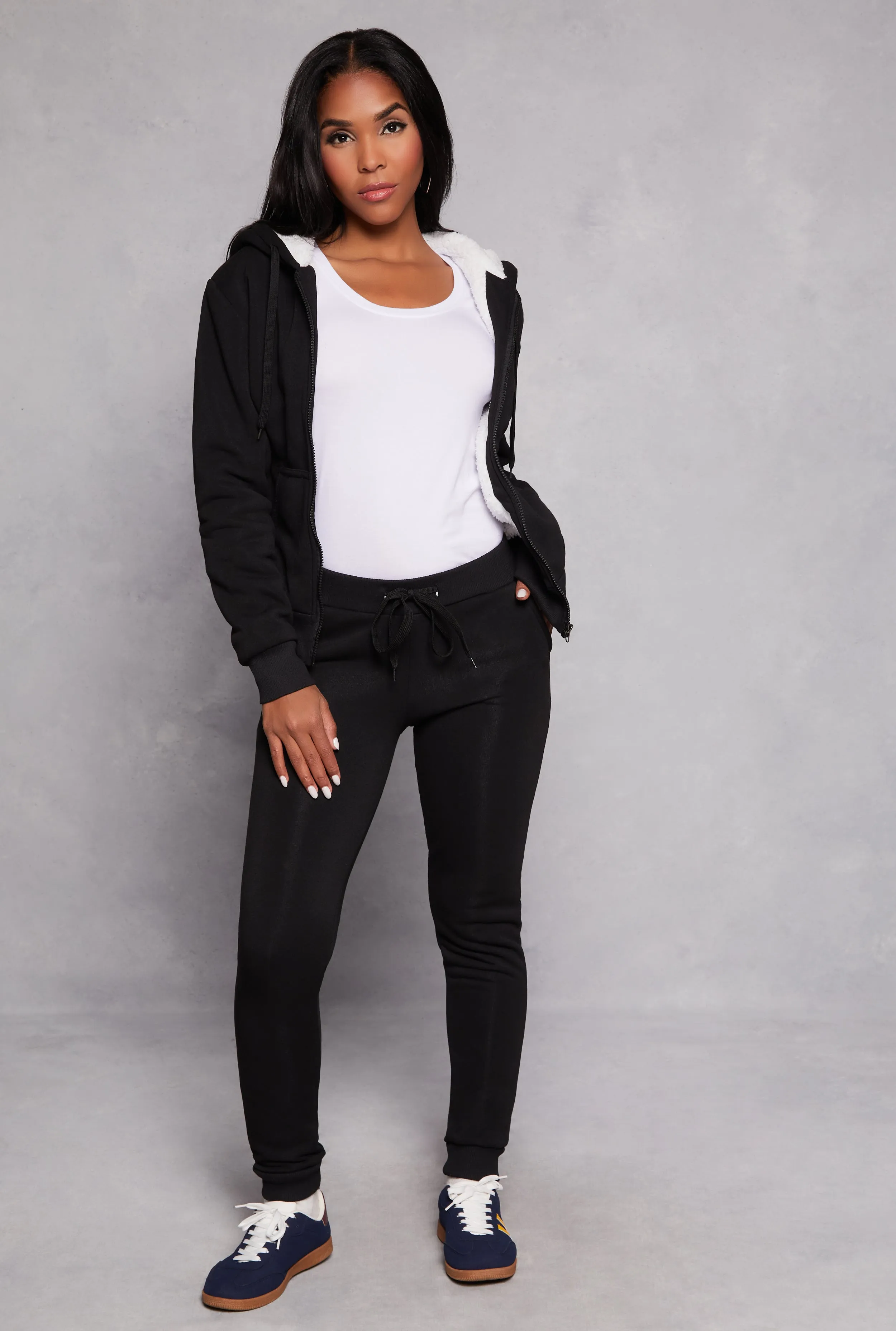 Fleece Drawstring Pocket Joggers sold by Rainbow