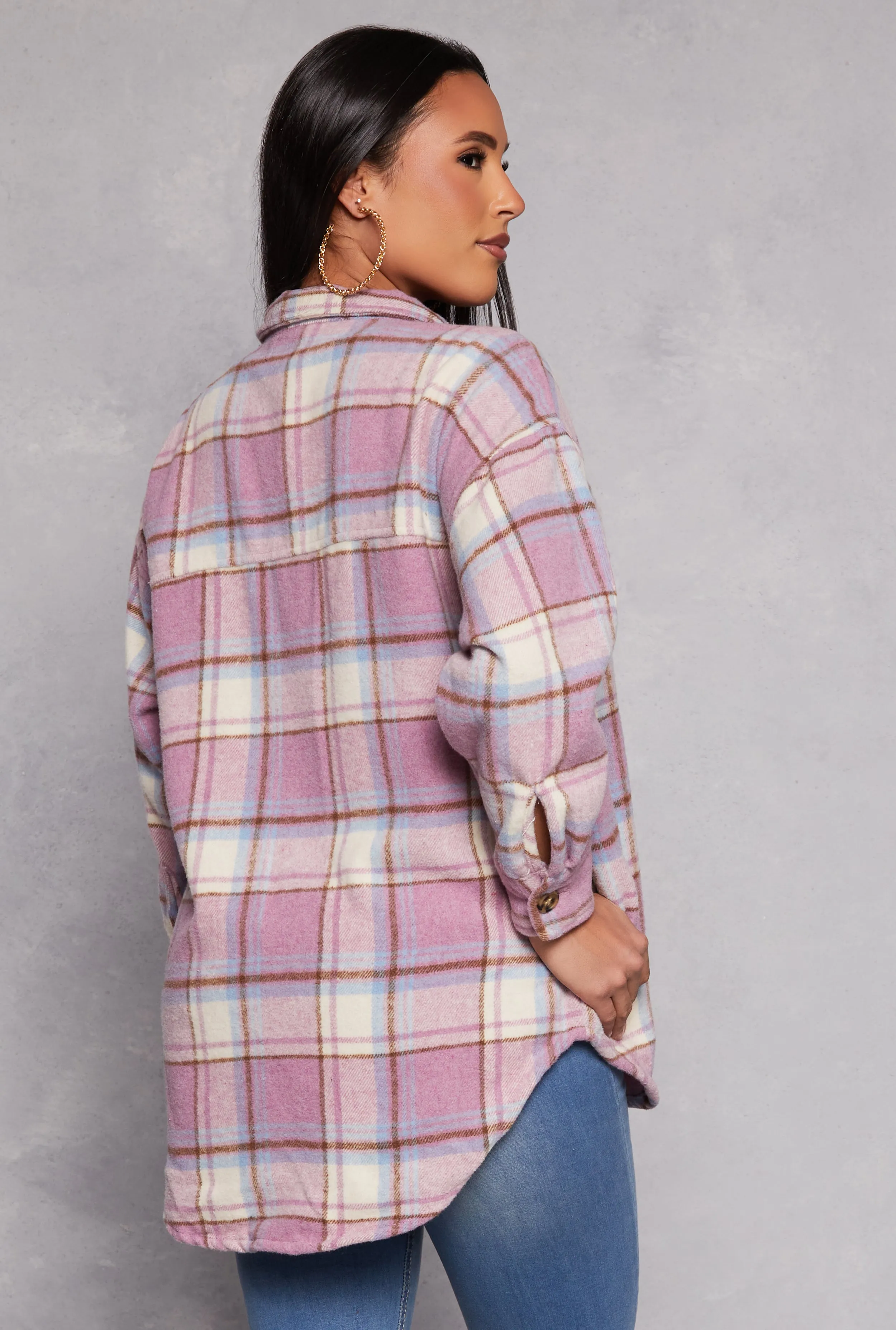 Spoon Jeans Plaid Tunic Shirt sold by Rainbow product image thumbnail 3