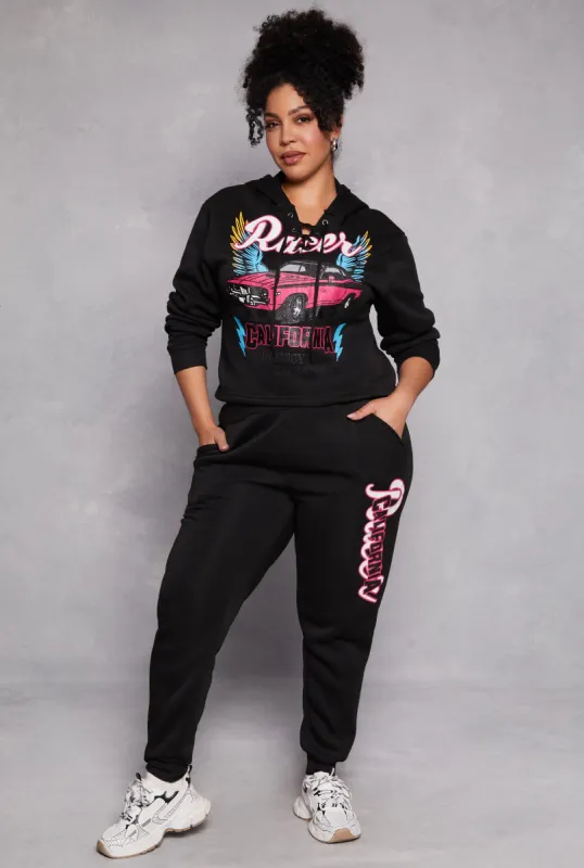 Plus Size Racer California Joggers sold by Rainbow