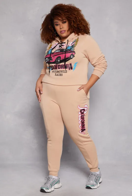 Plus Size Racer California Joggers sold by Rainbow