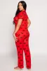 Soft Knit Heart Print Pajama Shirt and Pants sold by Rainbow