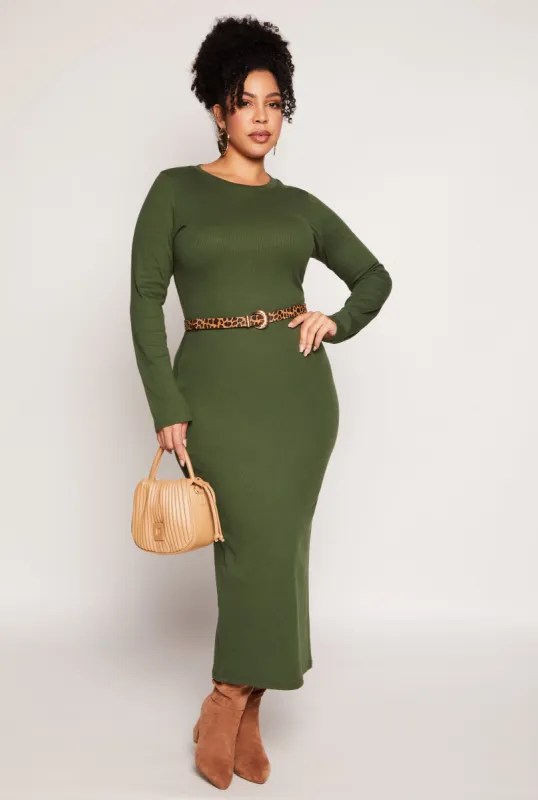 Plus Size Daisy Long Sleeve Maxi Dress sold by Rainbow