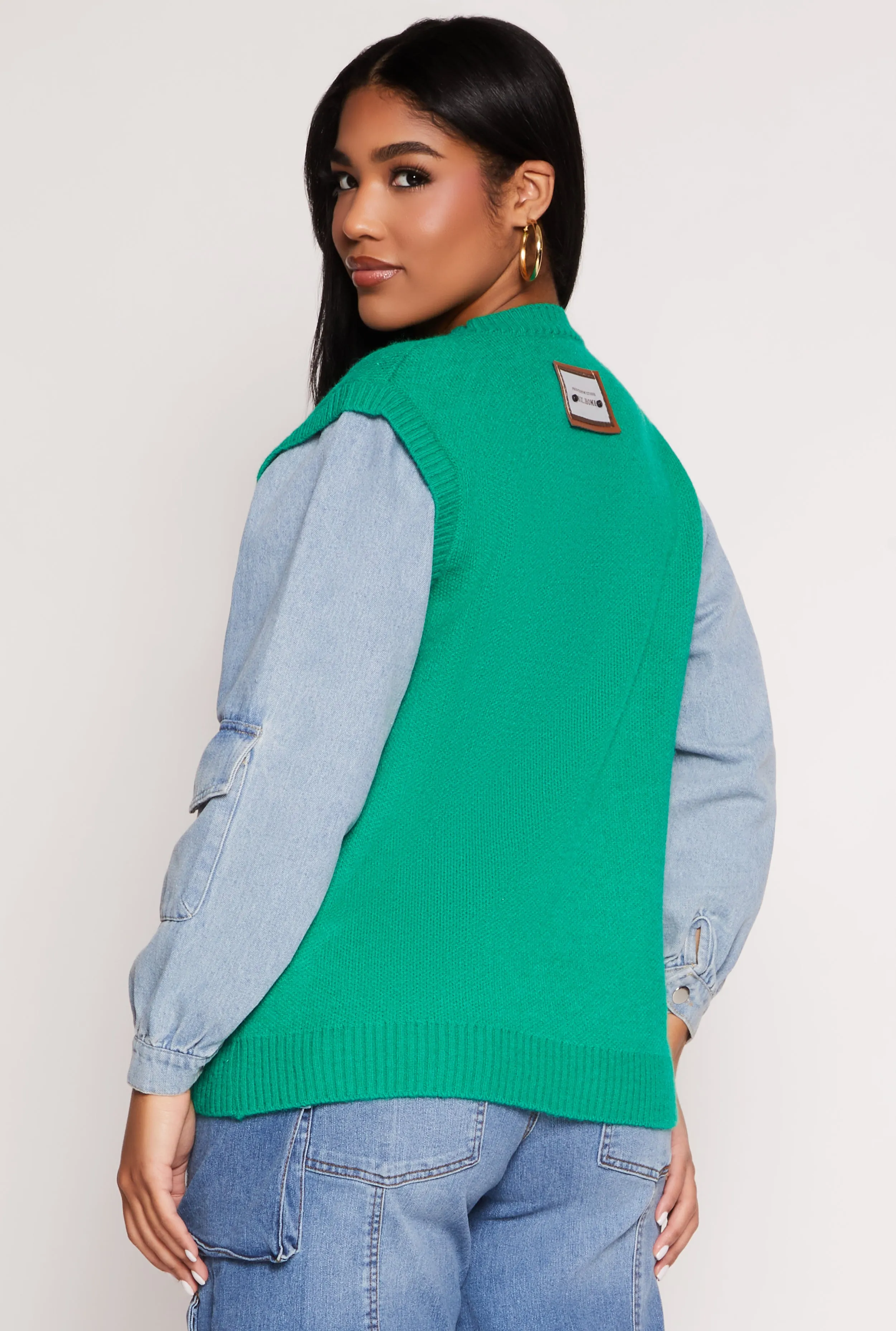 Daisy Chenille Smiley Graphic Sweater sold by Rainbow product image thumbnail 3